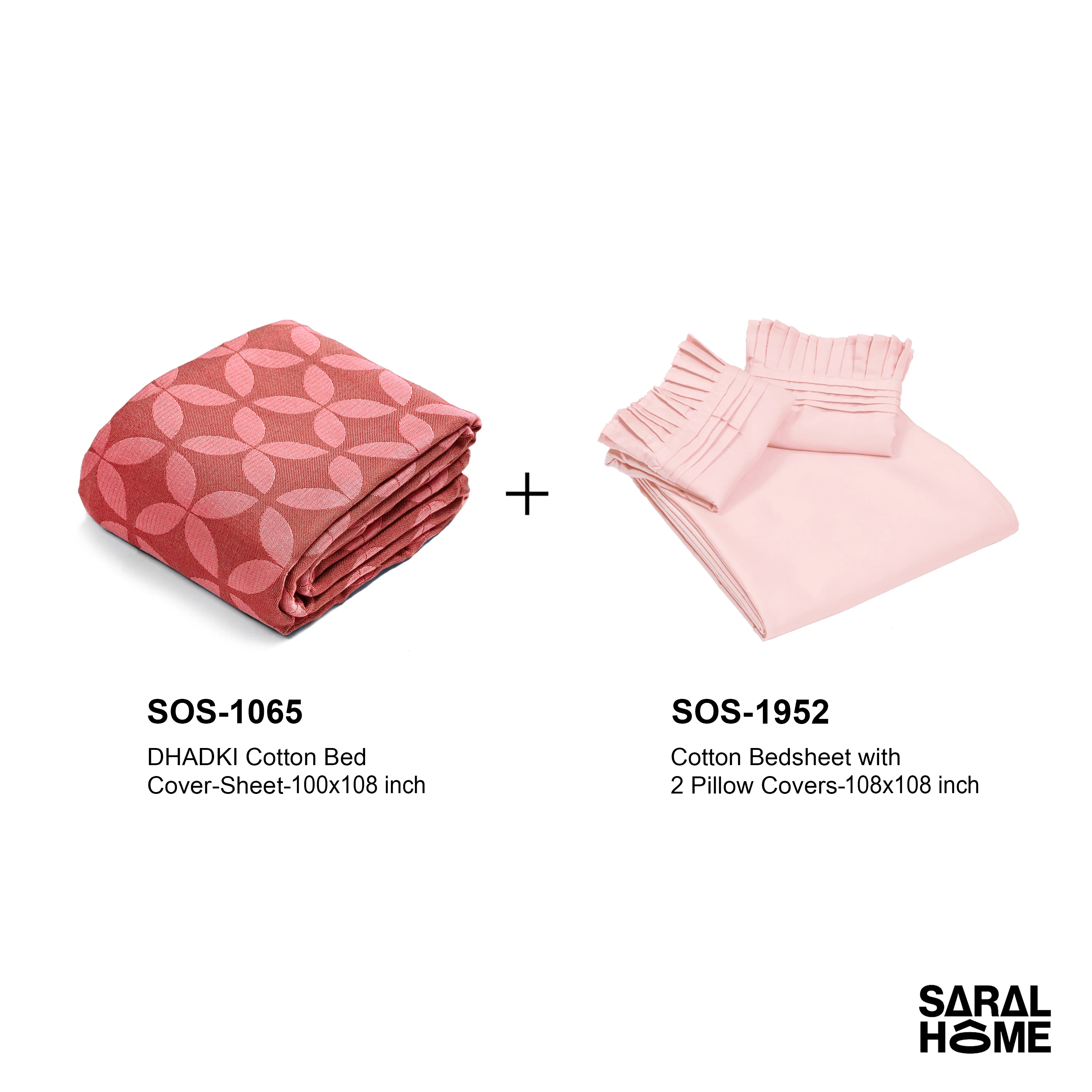 GIFT BASKET | 2 Bedsheets 4 Pillow Covers Matching Gift Set