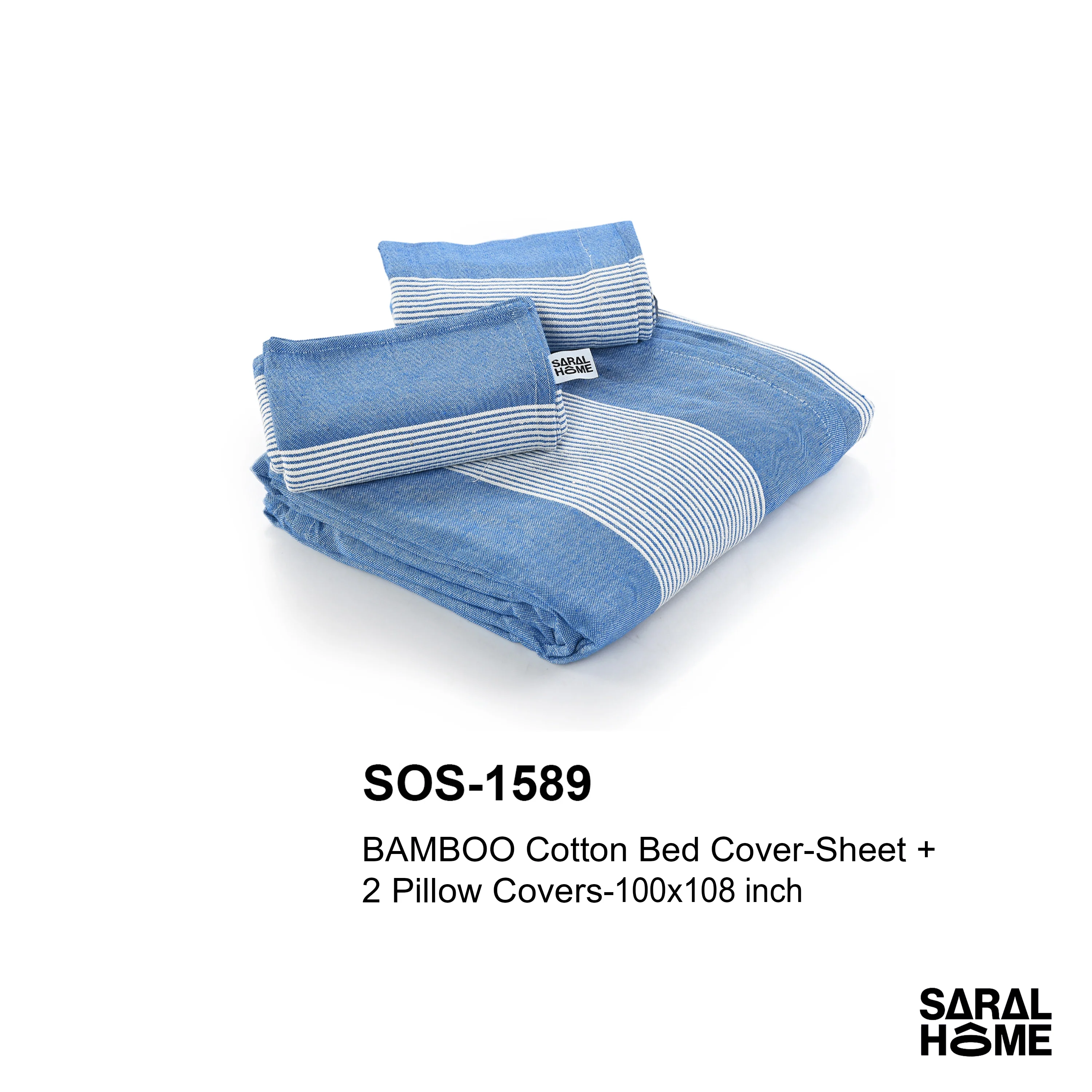 GIFT BASKET | BAMBOO Cotton Bed Cover-Sheet 100x108 Inch Gift Basket - Image 2