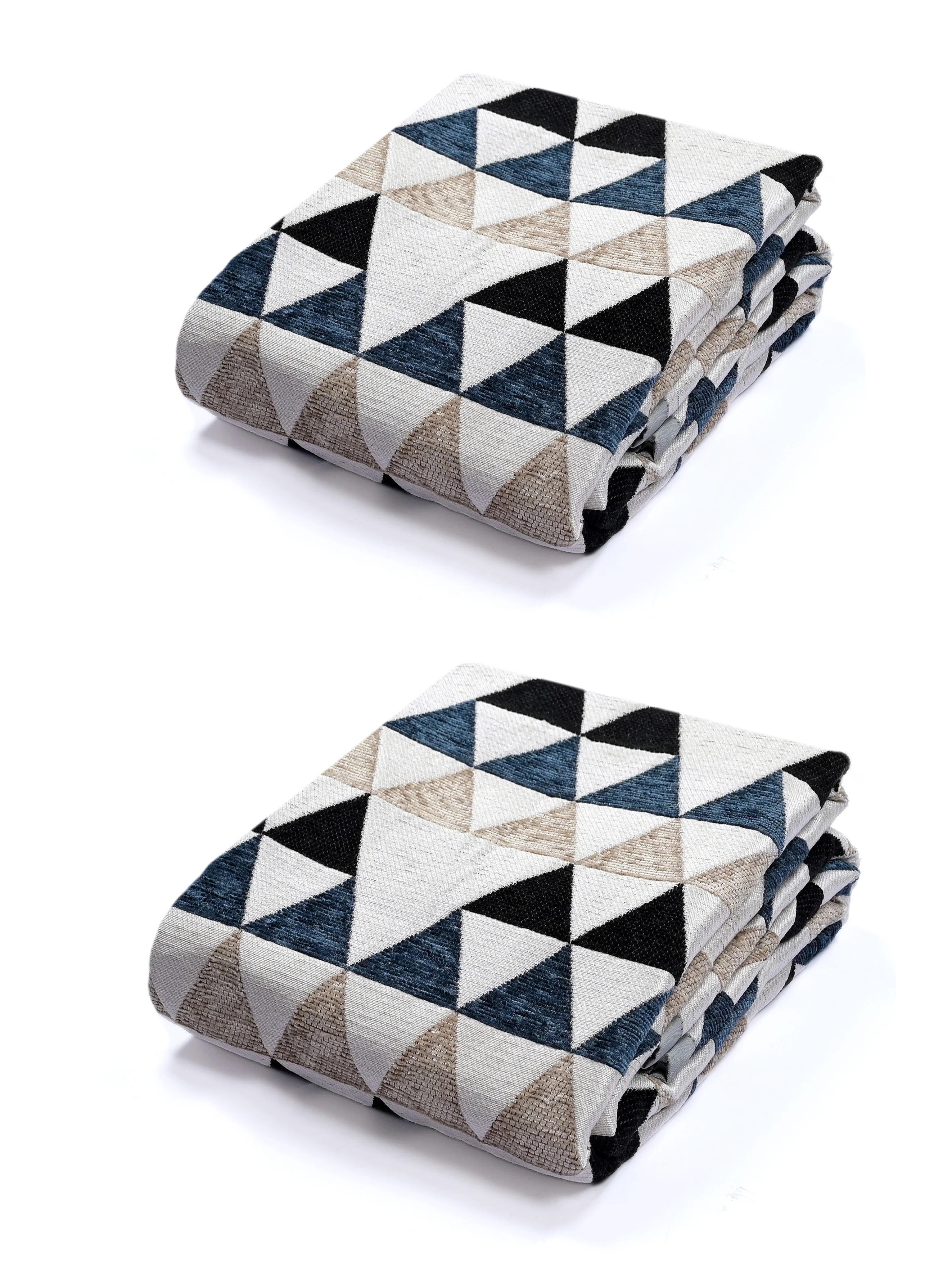 Hill Polyester Cotton Sofa Throw Cover | Mountain Texture – Set 1 - Image 11