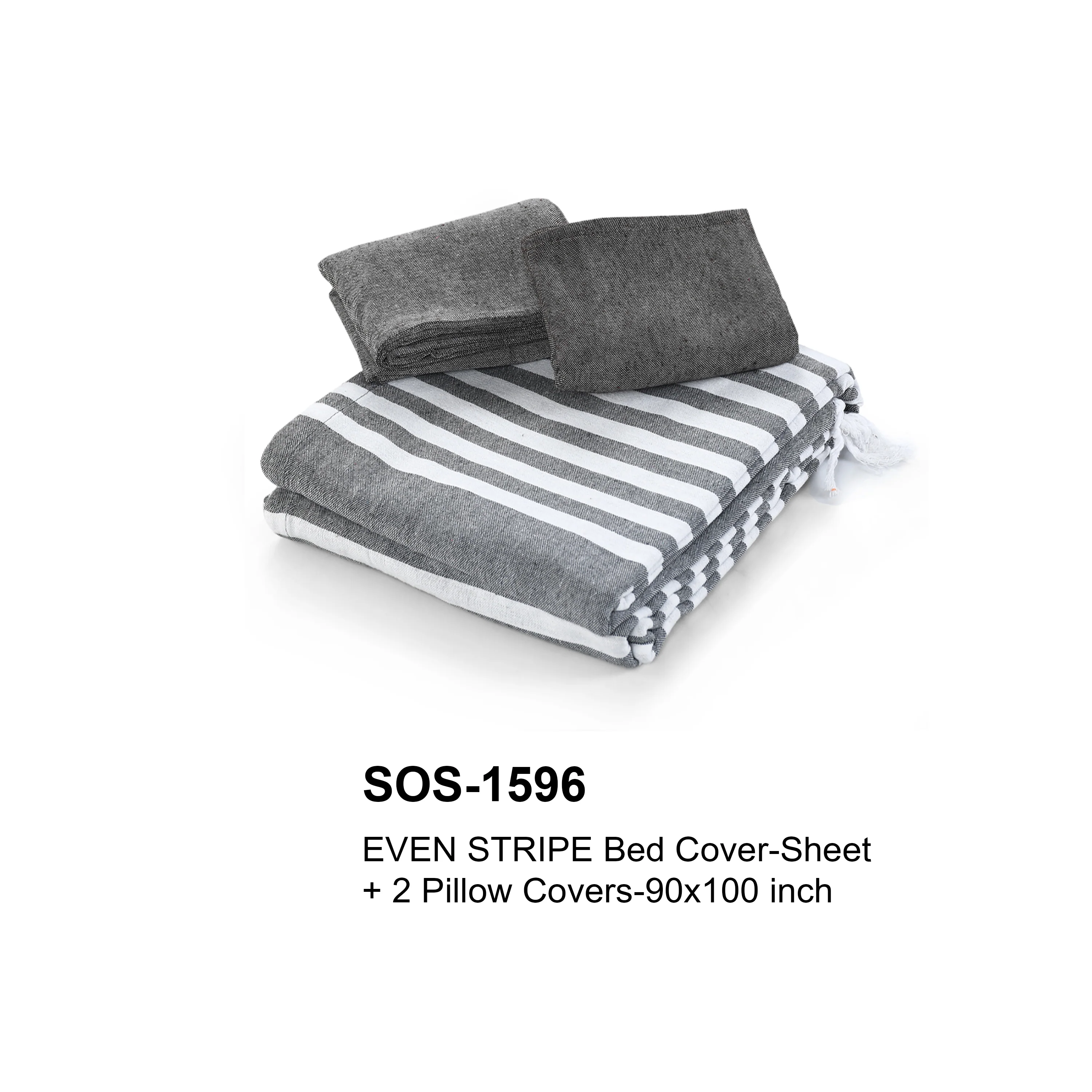 GIFT BASKET | EVEN STRIPE Bed Cover-Sheet 90x100 Inch Gift Basket - Image 2
