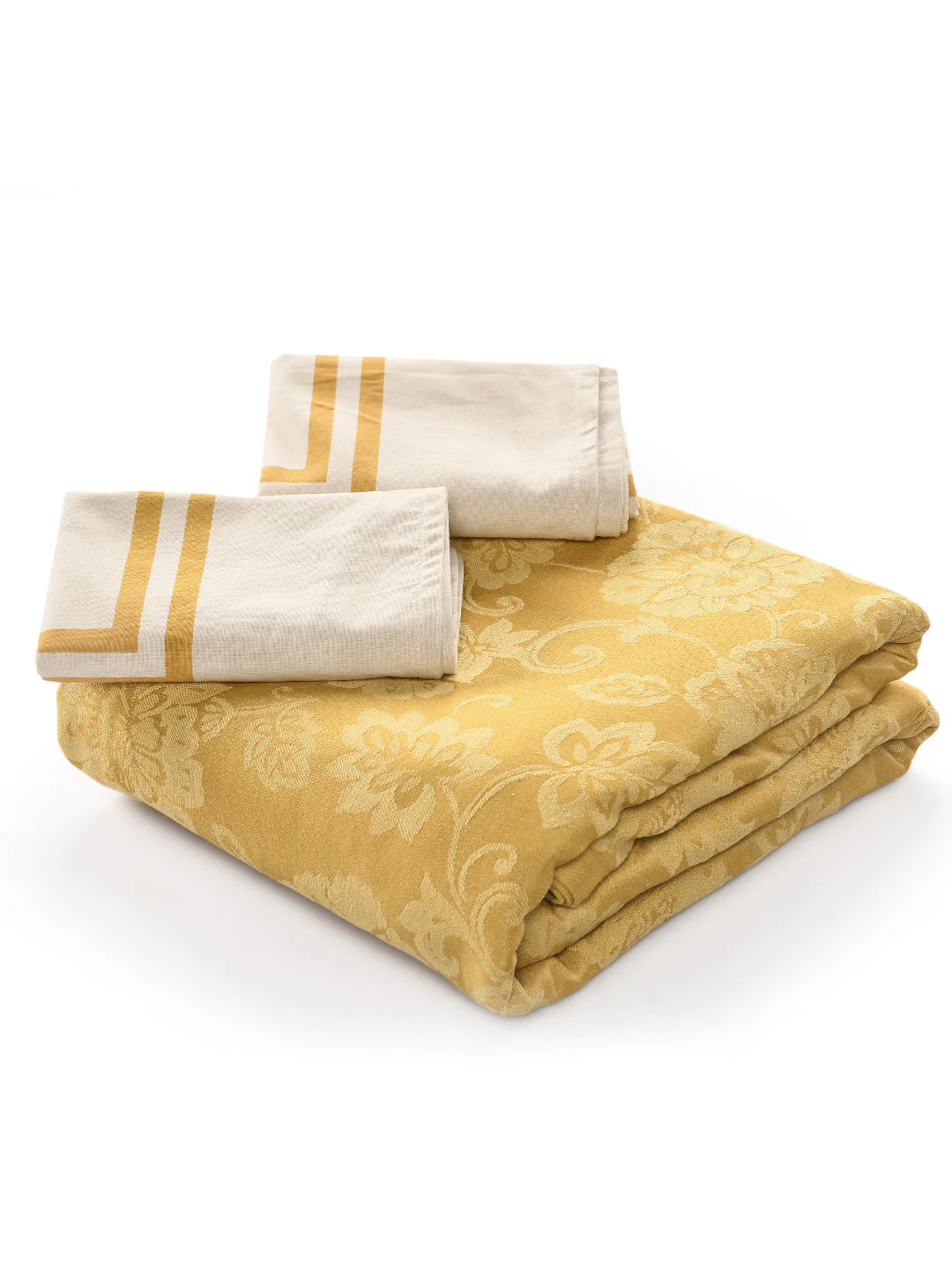 JARDIN Damask Cotton Bed Sheet Set | Premium Comfort with 2 Pillow Covers - Image 13