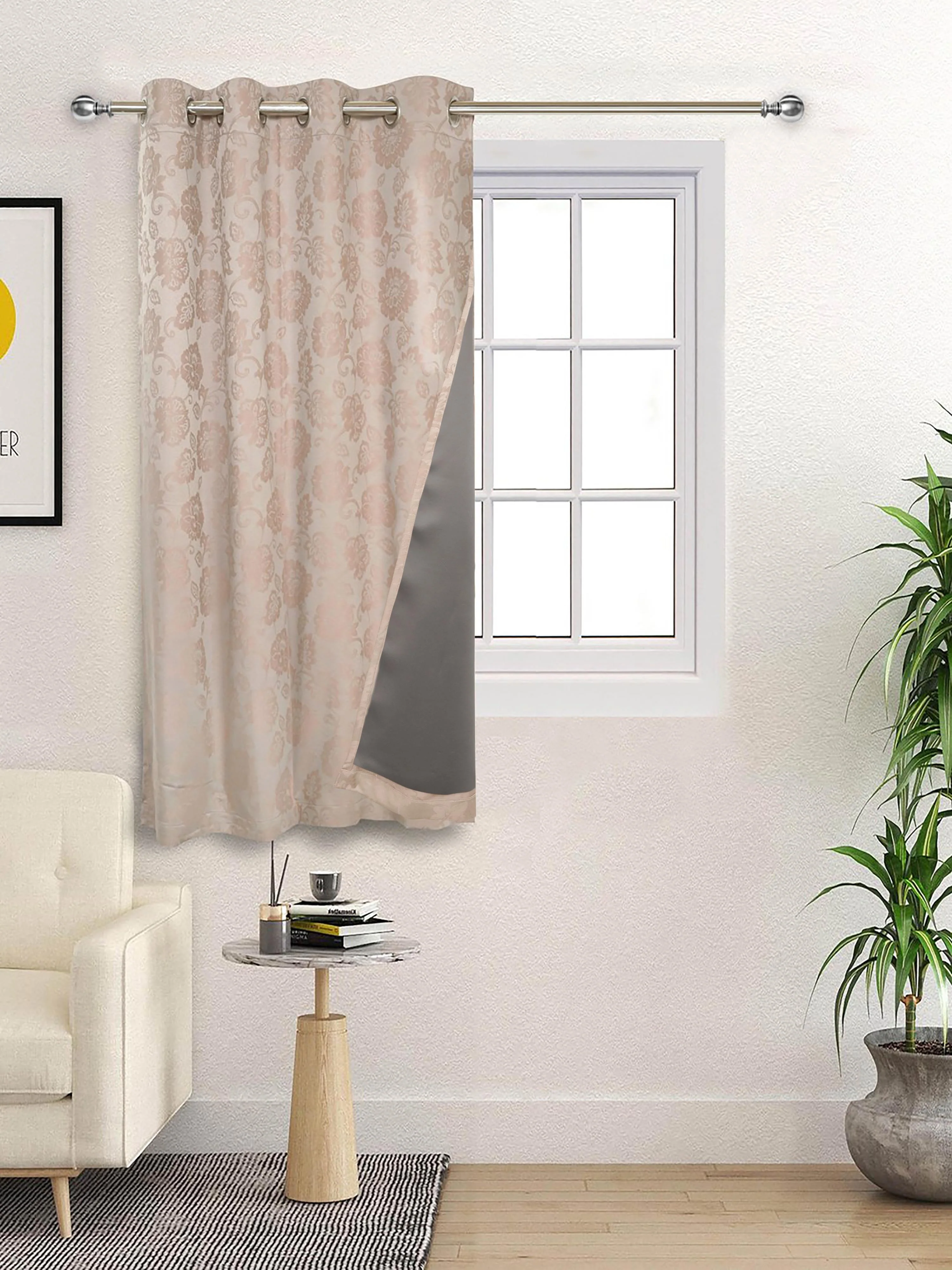 JARDIN Damask Cotton Curtains | Elegant Living Room Drapes - Image 13