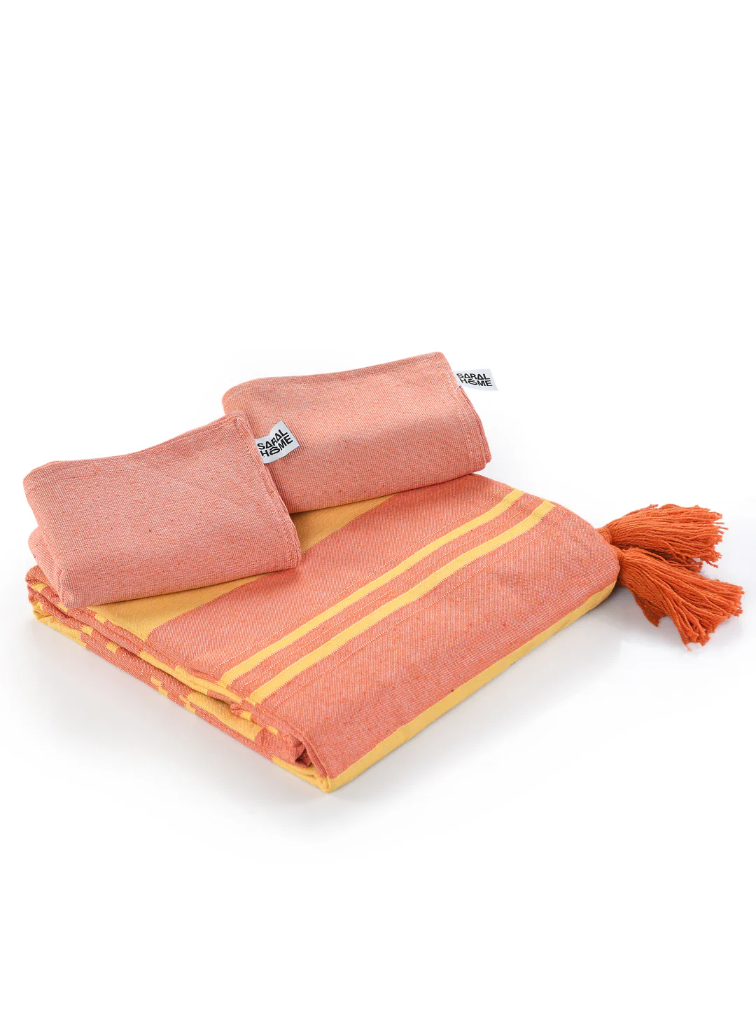 Joy Handwoven Cotton Bed Cover Set – Light Textured Finish | Vibrant Look - Image 14