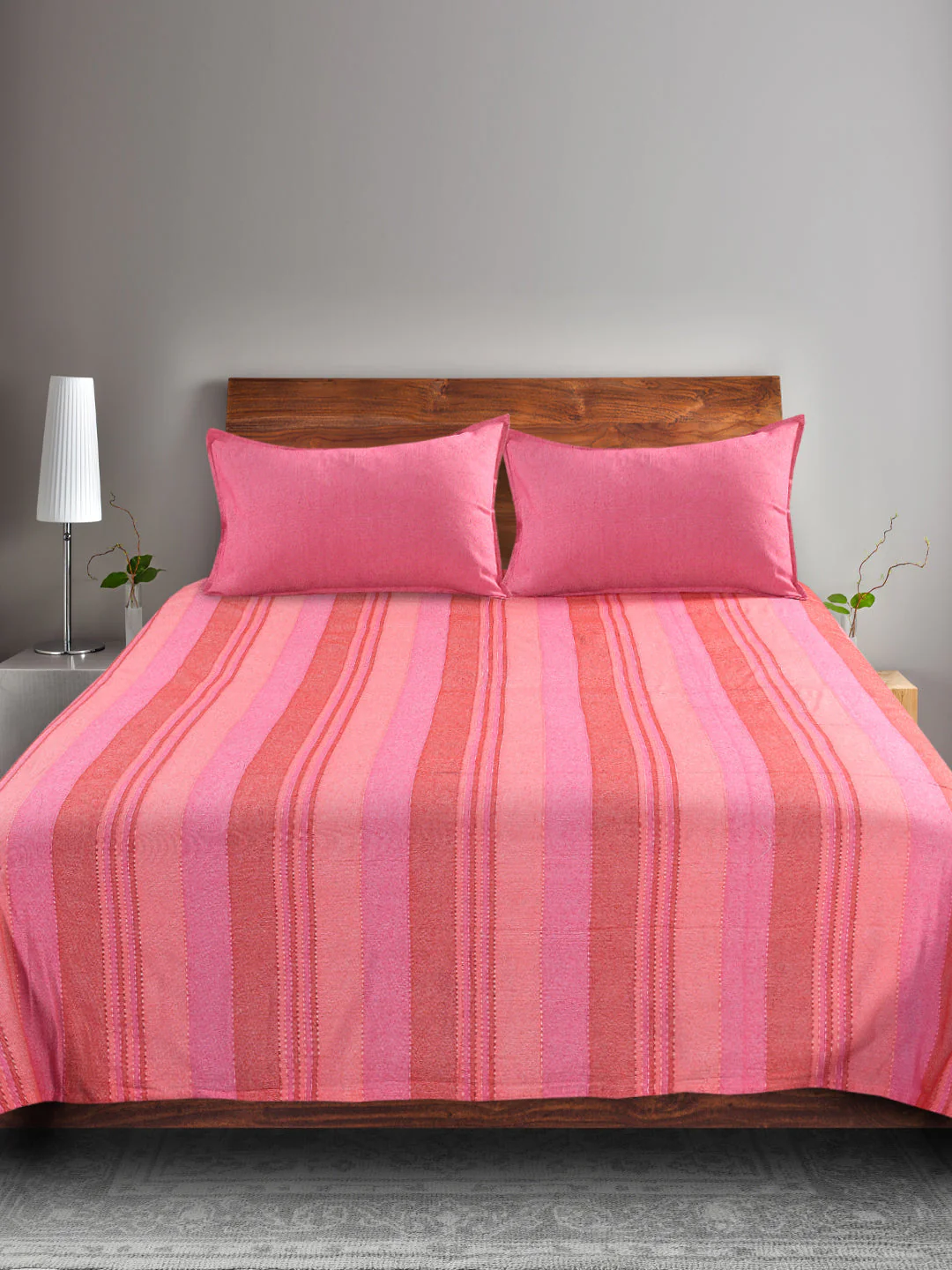 Joy Handwoven Cotton Bed Cover Set – Light Textured Finish | Vibrant Look - Image 15