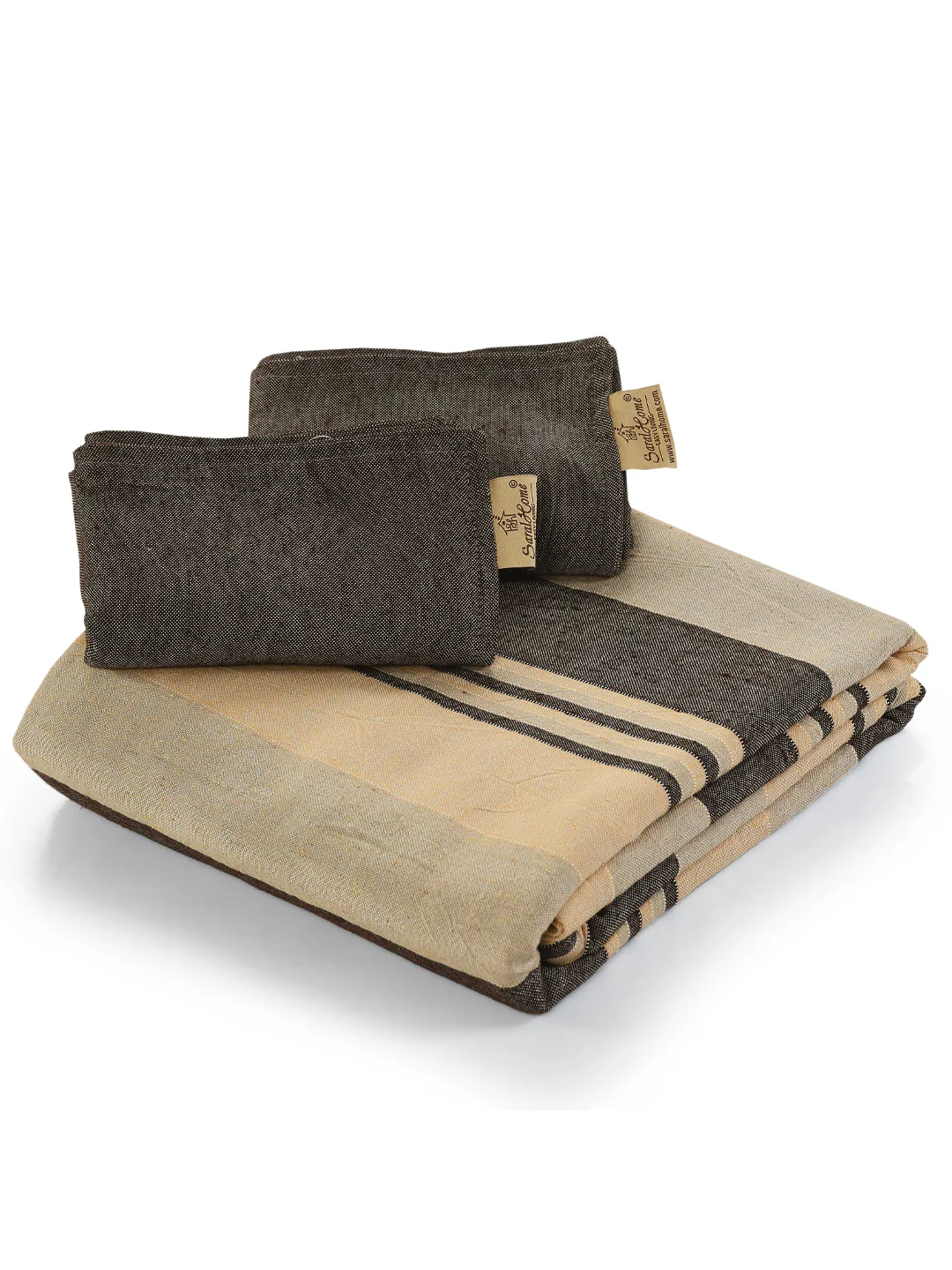 Joy Handwoven Cotton Bed Cover Set – Light Textured Finish | Vibrant Look - Image 5