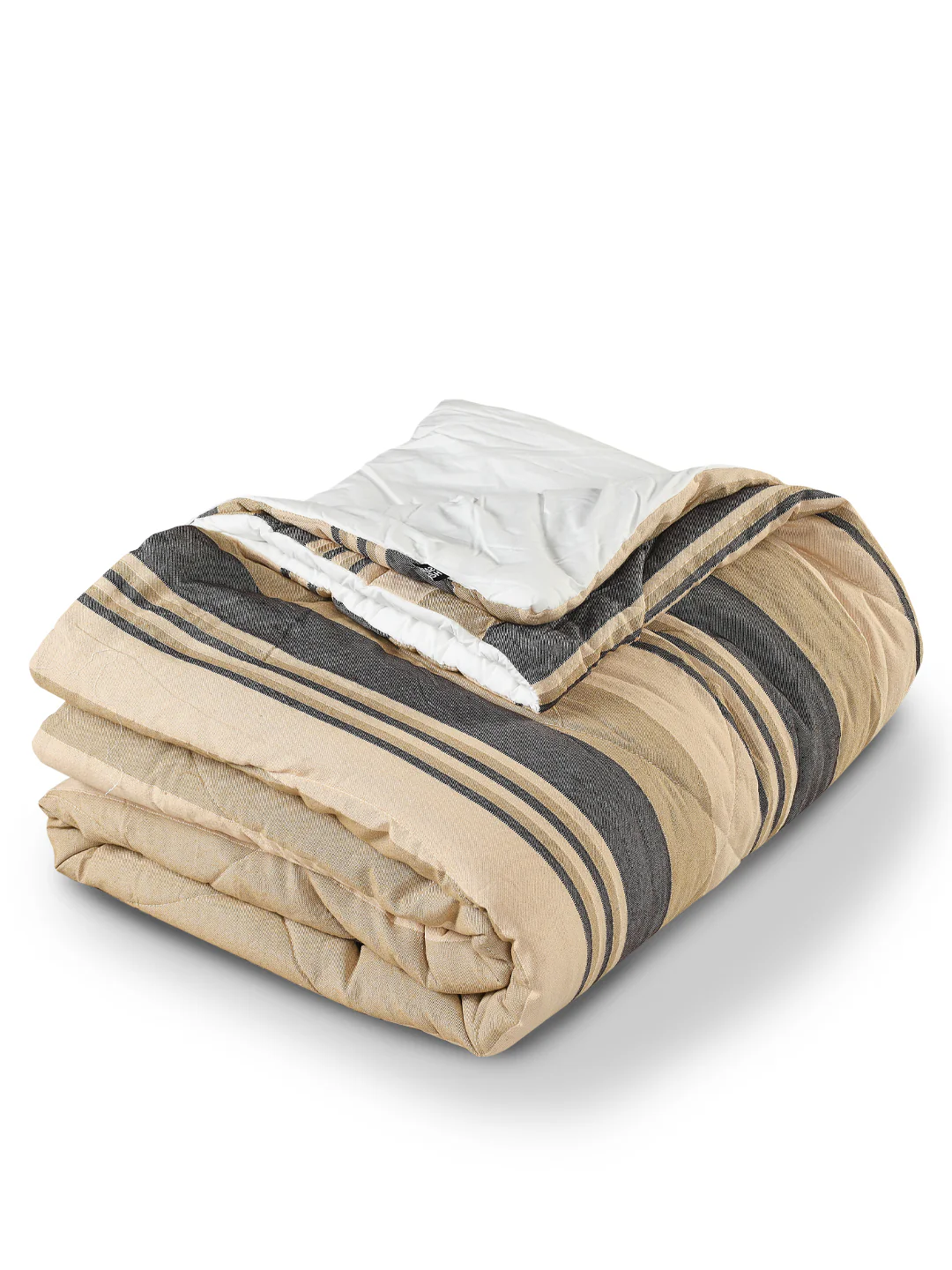 Joy Handmade Striped Queen Size Quilt (90X100) - Image 7