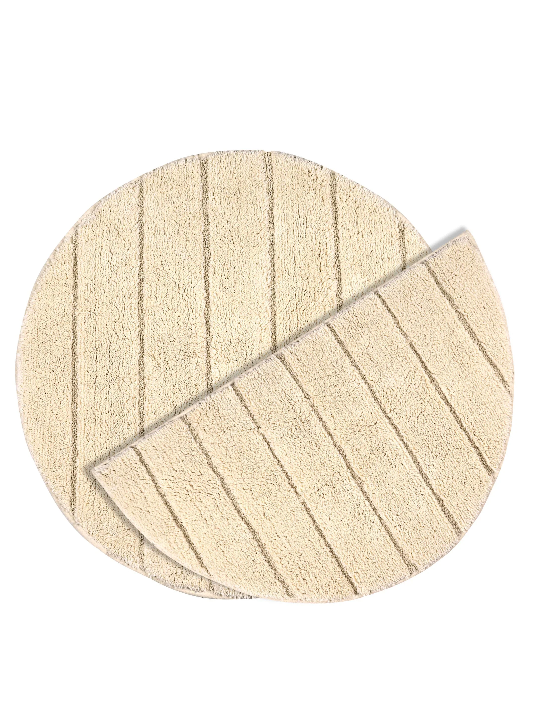 KAPRA 100% Organic Cotton Anti-Skid Bathmat | 2 Pc Set | Eco-Friendly Comfort - Image 9