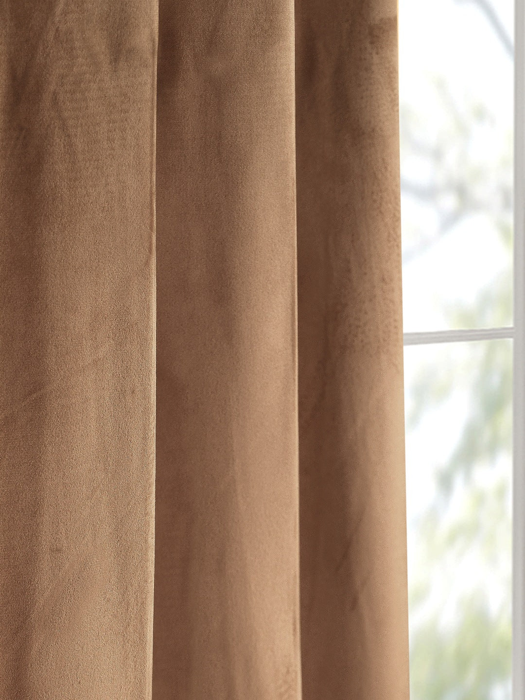 La Crème Plain Velvet Curtain | Luxe Feel & Rich Texture - Image 19