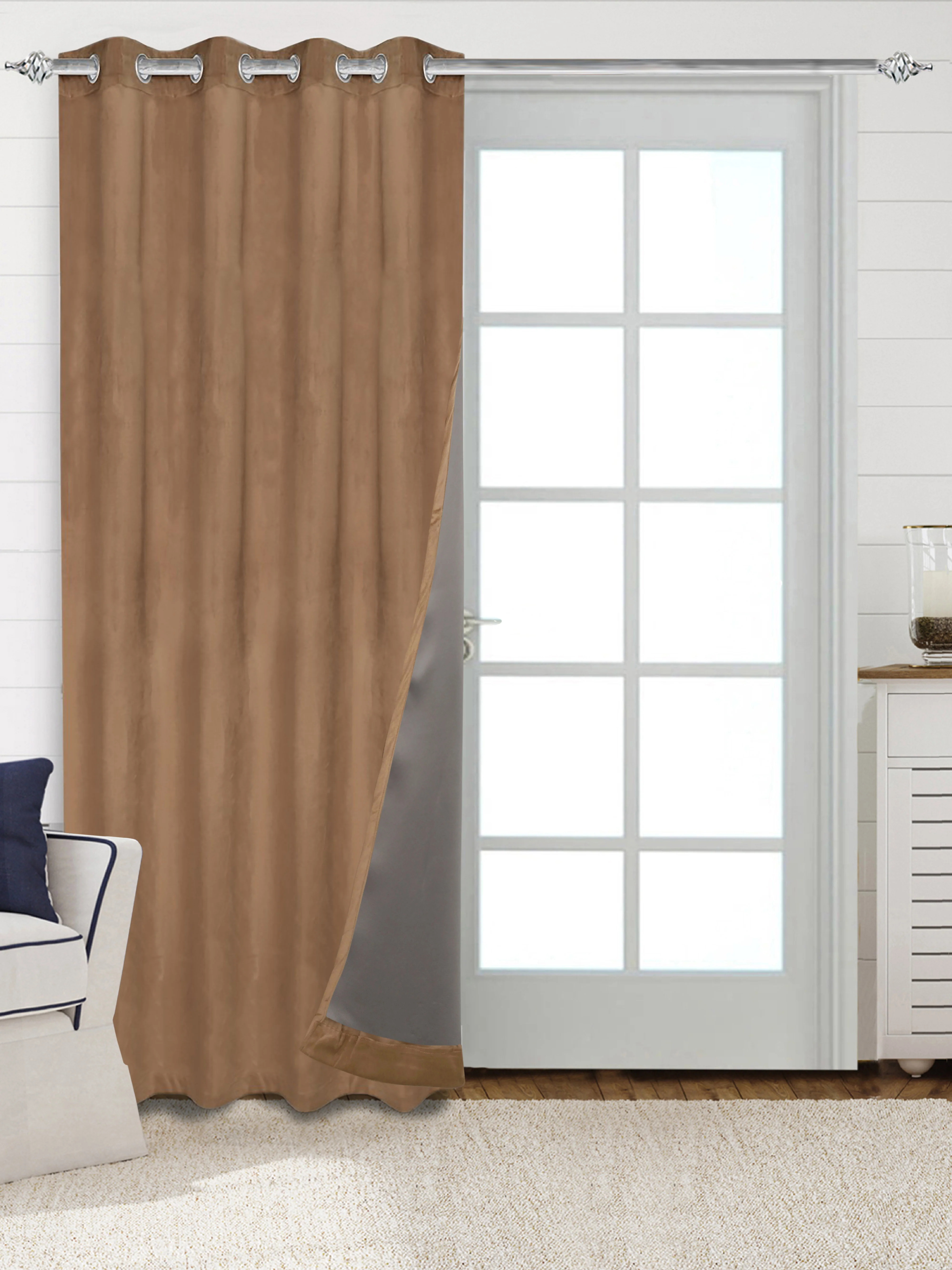 La Crème Plain Velvet Curtain | Luxe Feel & Rich Texture - Image 23