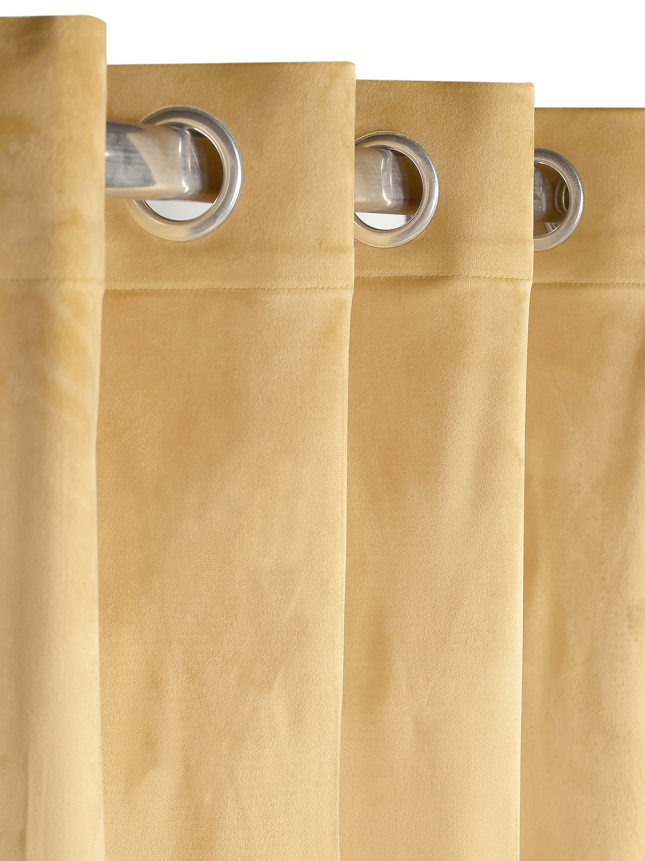 La Crème Plain Velvet Curtain | Luxe Feel & Rich Texture - Image 5