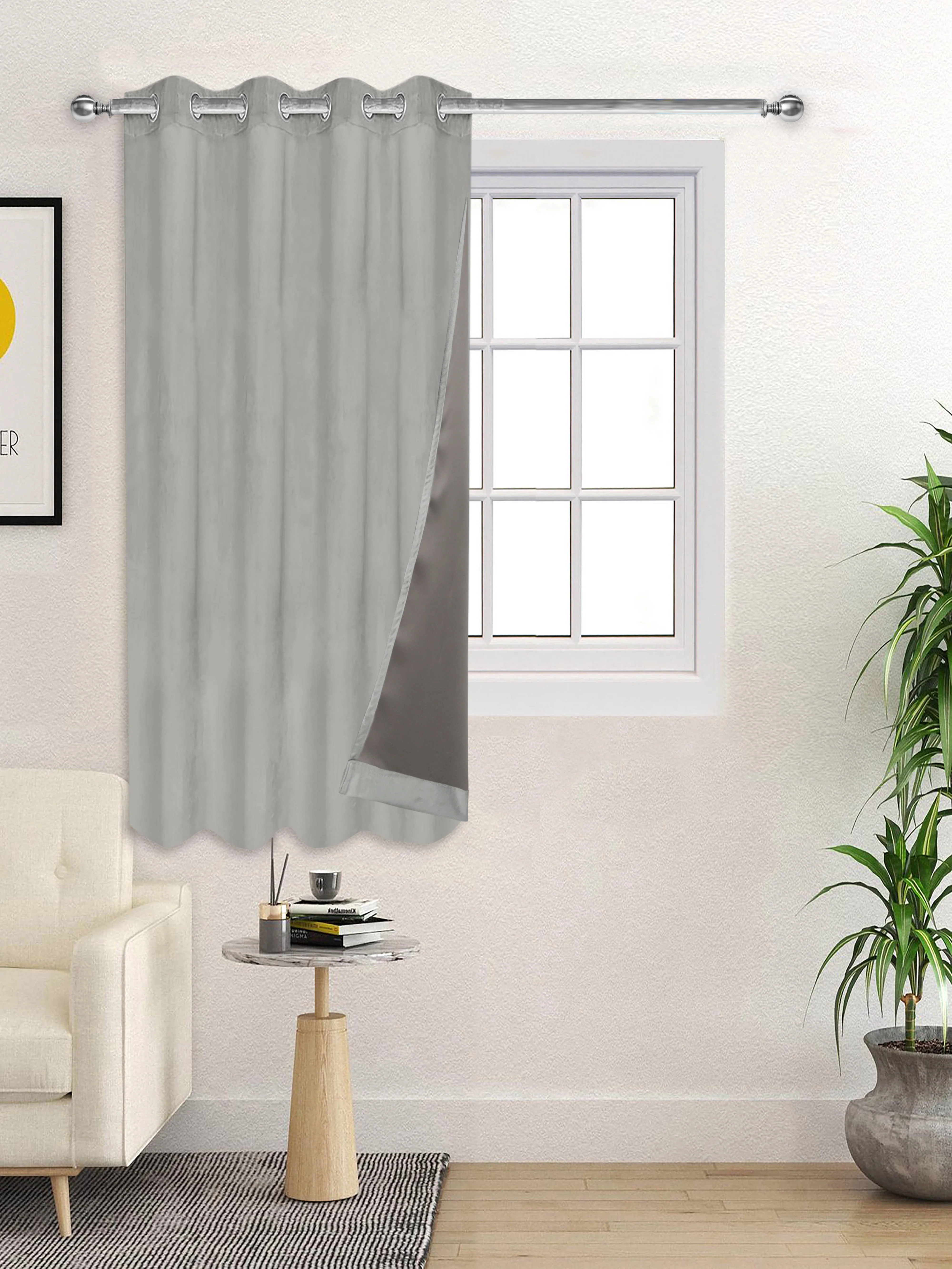 La Crème Plain Velvet Curtain | Luxe Feel & Rich Texture - Image 32