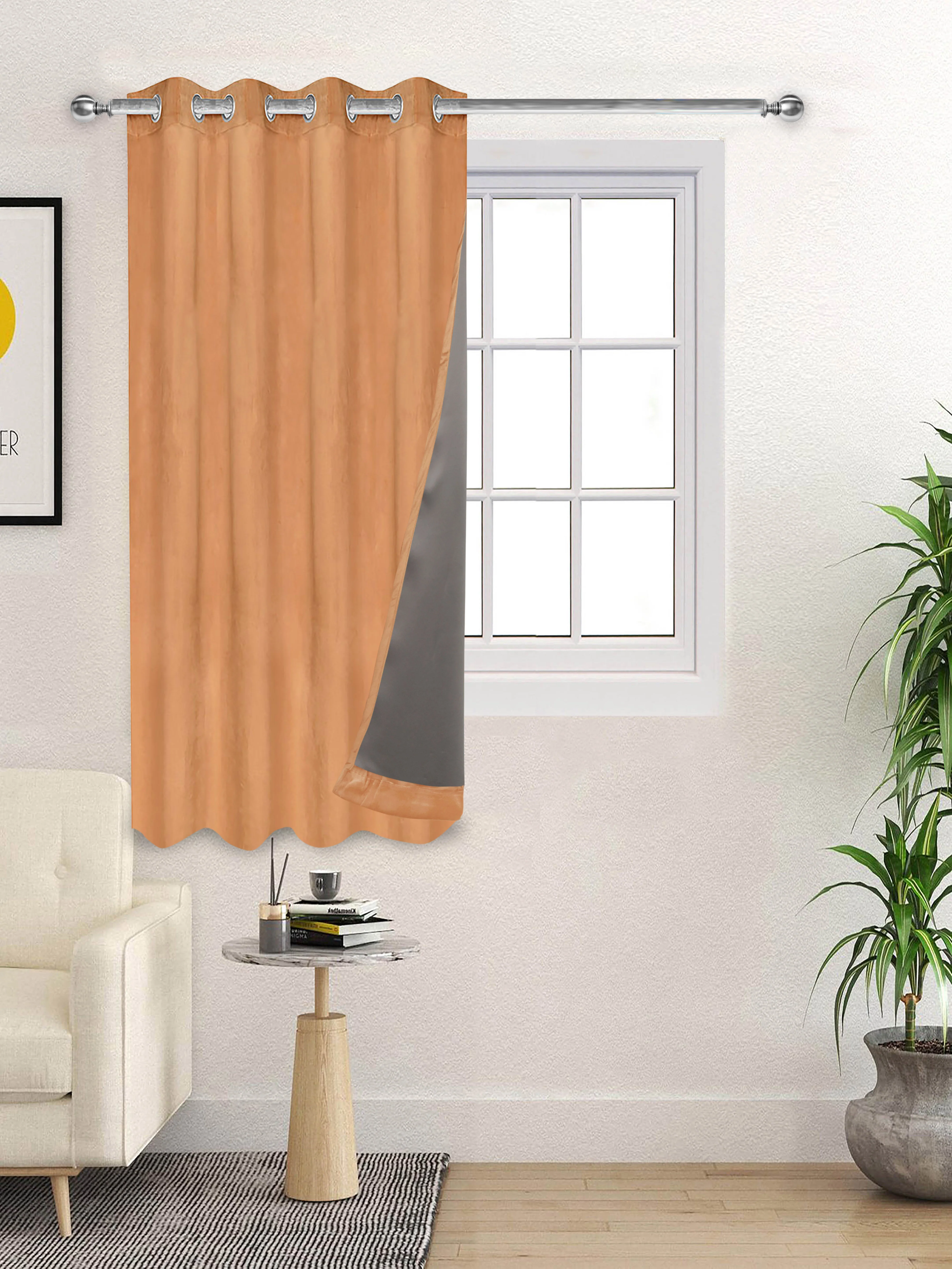 La Crème Plain Velvet Curtain | Luxe Feel & Rich Texture - Image 48