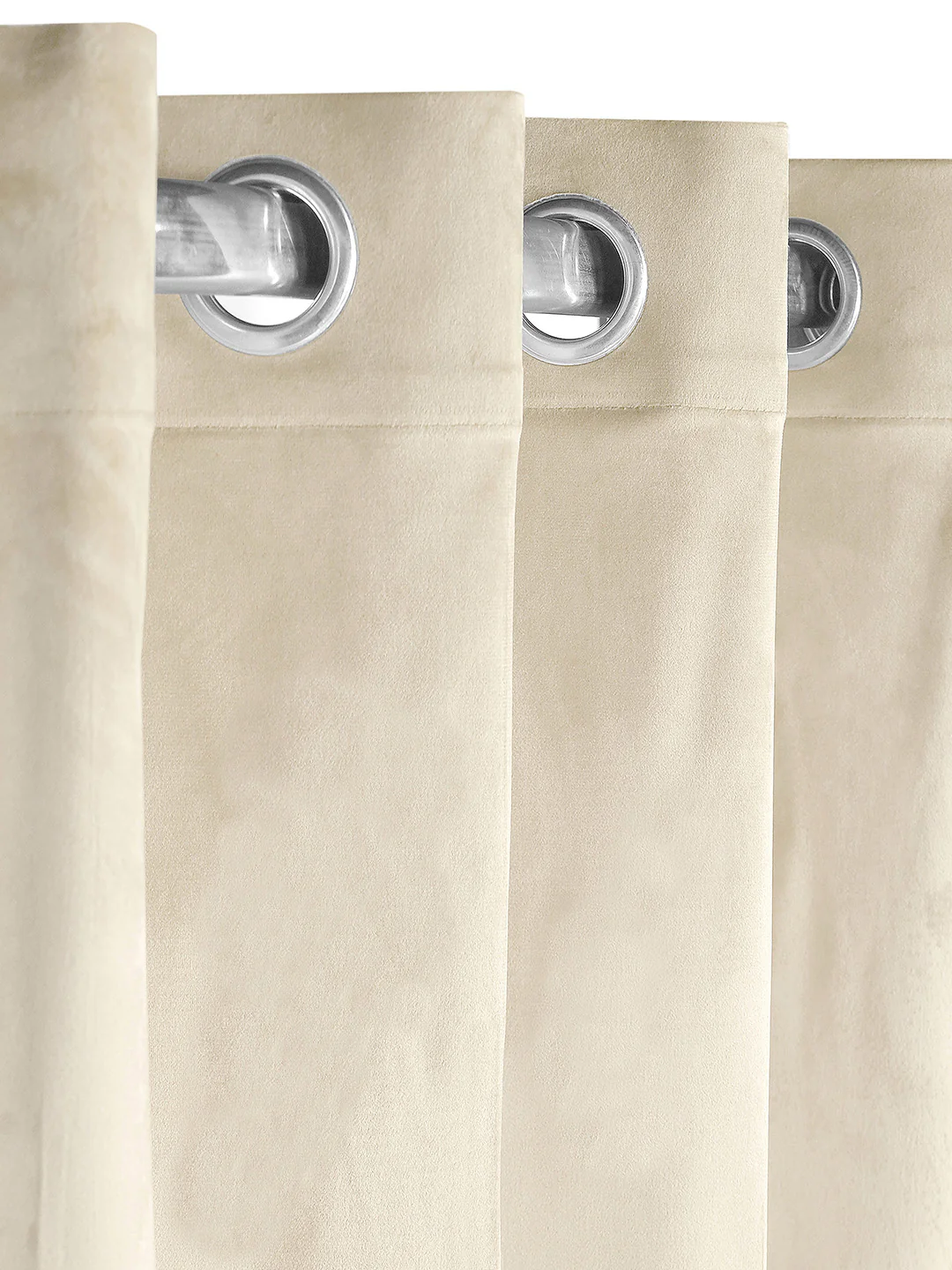La Crème Plain Velvet Curtain | Luxe Feel & Rich Texture - Image 10
