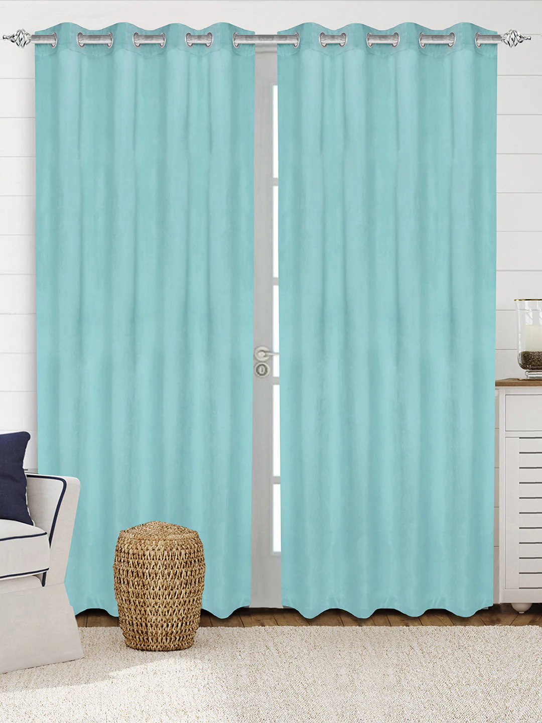 La Crème Plain Velvet Curtain | Luxe Feel & Rich Texture - Image 53