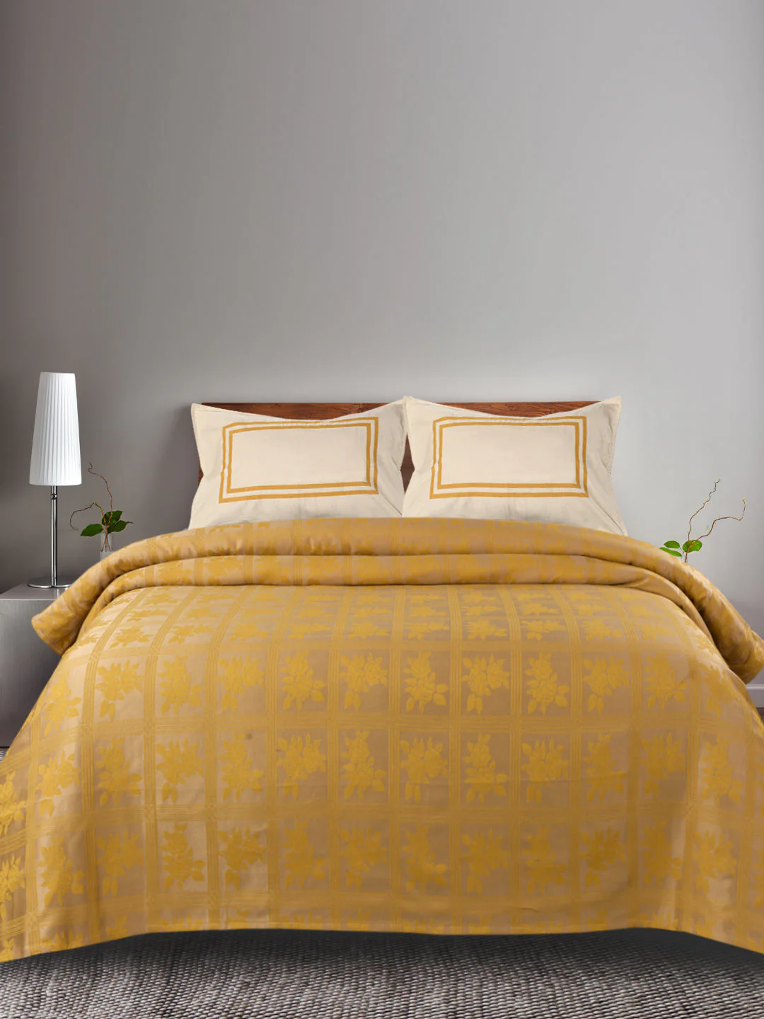 CHECKRO Cotton King Bed Sheet Set | Soft & Stylish + 2 Pillow Covers - Image 9