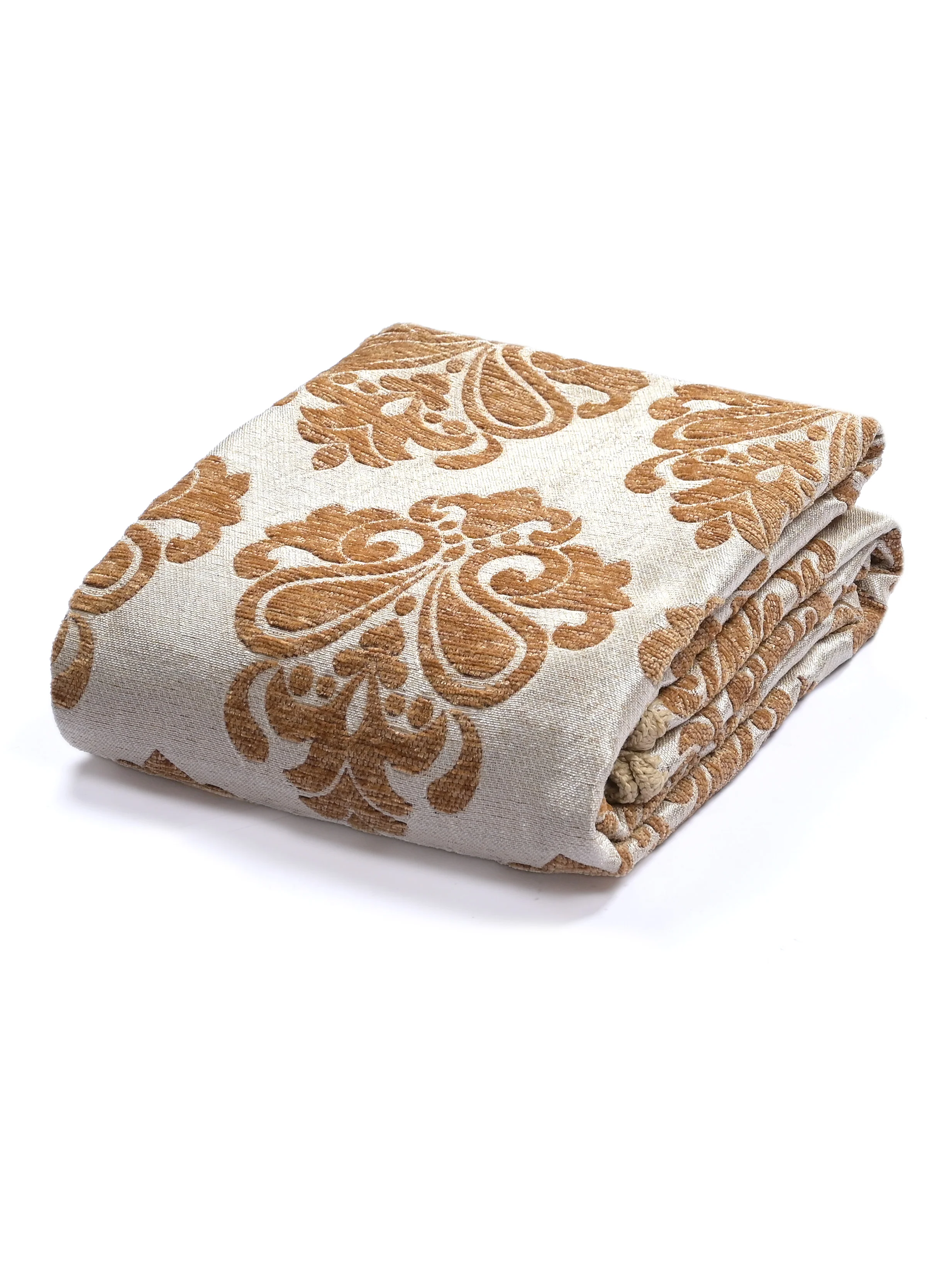 Medallion Polyester Cotton Sofa Throw Cover | Floral Emboss Design – Set 1 - Image 4