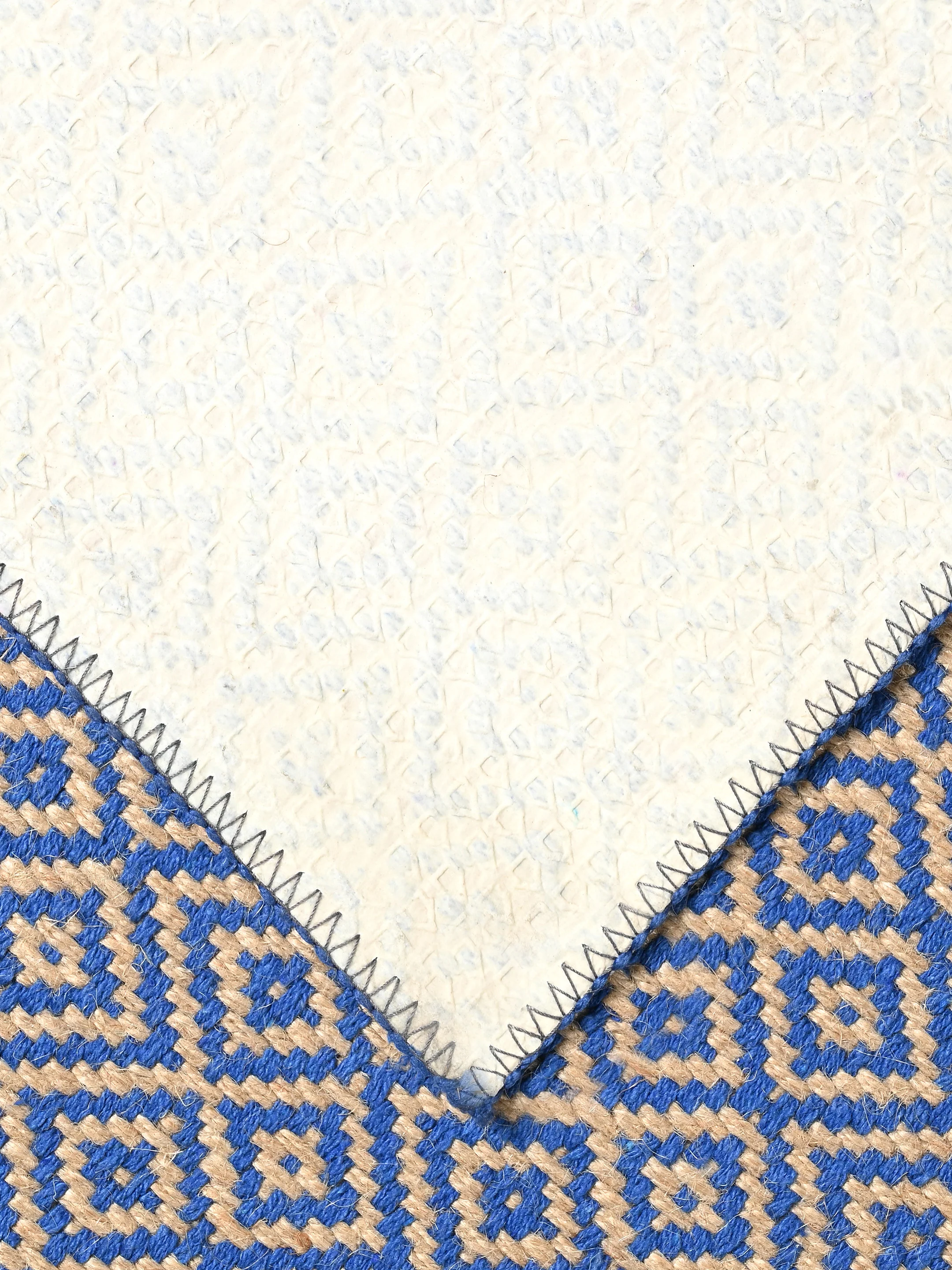 Mini Diamond Jute Cotton Woven Antiskid Carpet | Handcrafted Texture & Natural Tone - Image 26