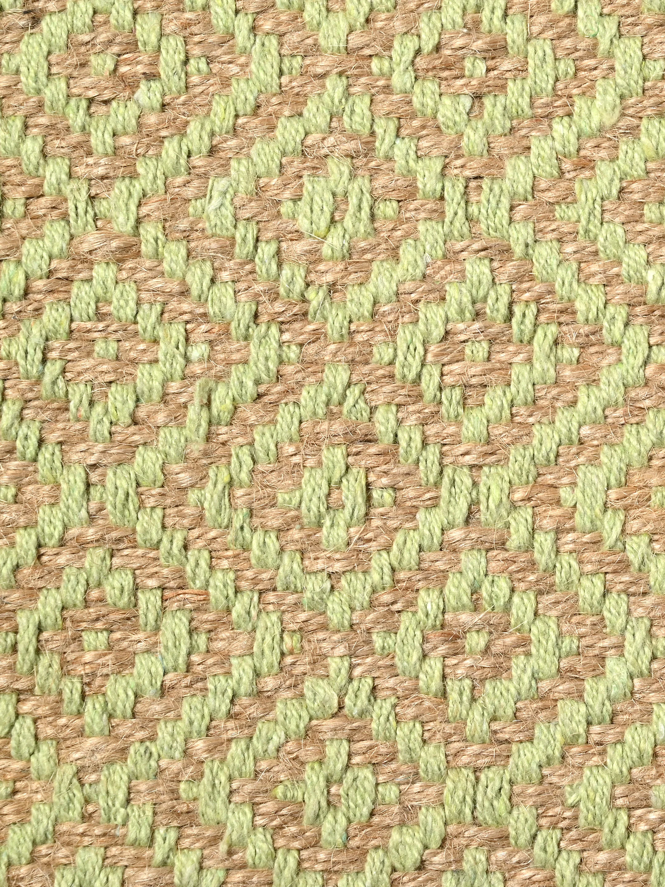 Mini Diamond Jute Cotton Woven Antiskid Carpet | Handcrafted Texture & Natural Tone - Image 4