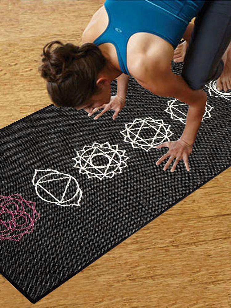Mudra Anti-Slip Yoga Mat | Foam Latex Backing - Image 4