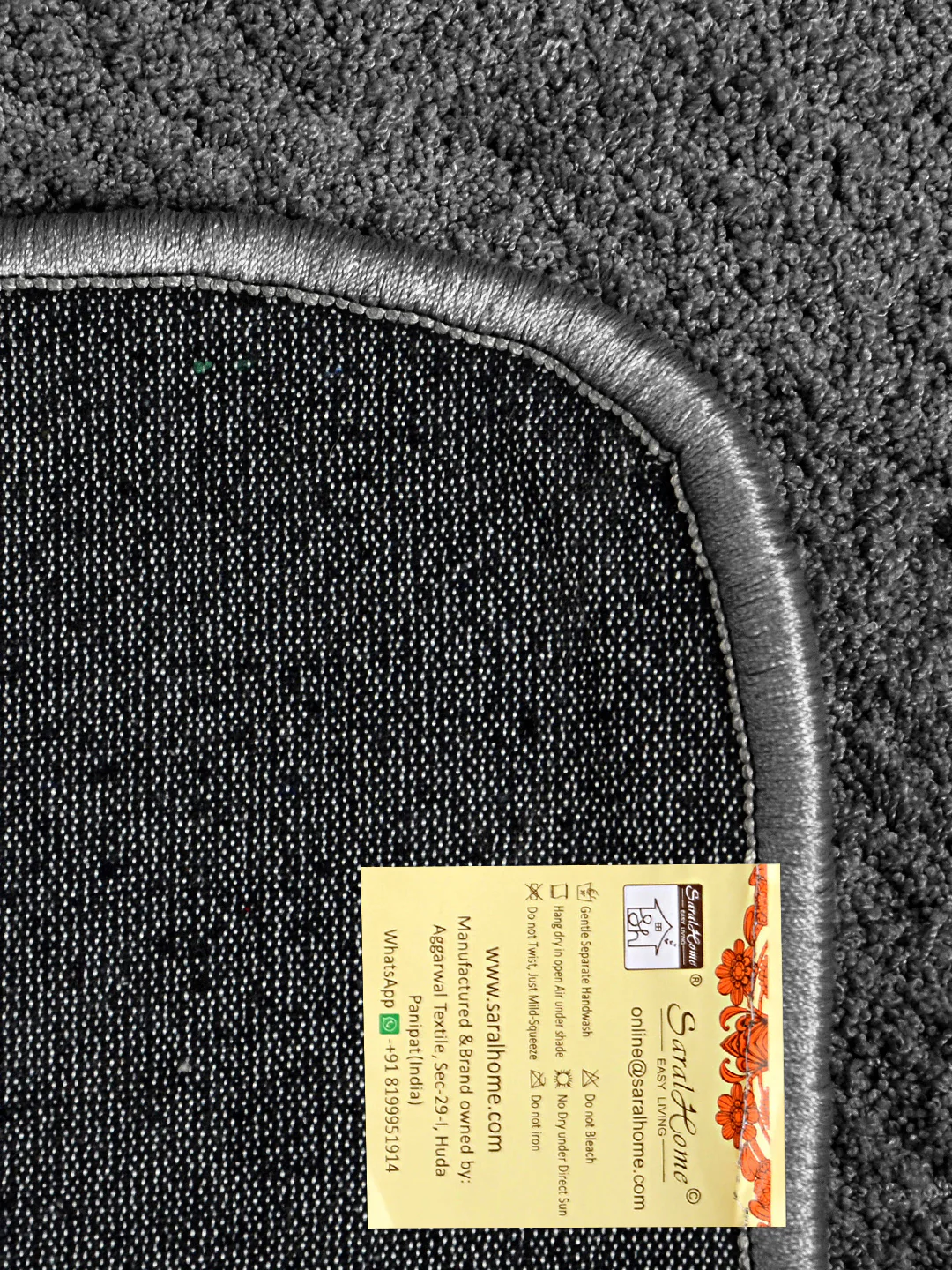 NEO Shaggy Yarn Anti-Skid Bedside Runner | Plush Feel & Slip-Resistant Base - Image 28