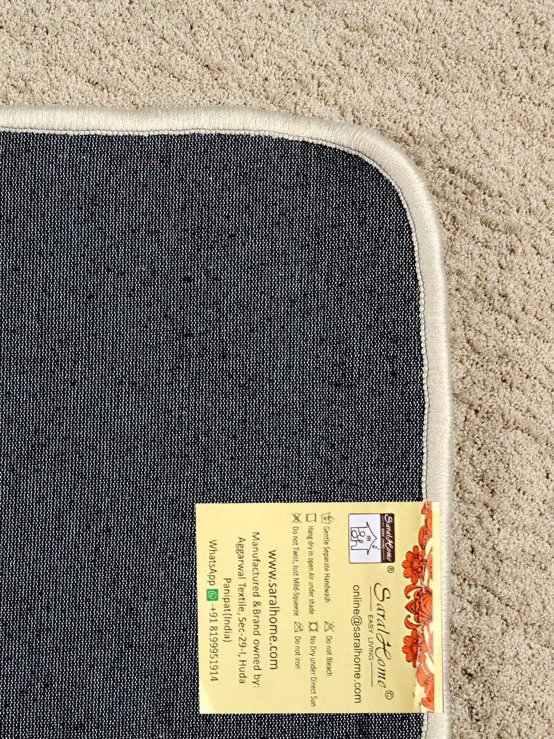 NEO Shaggy Yarn Anti-Skid Bedside Runner | Plush Feel & Slip-Resistant Base - Image 32