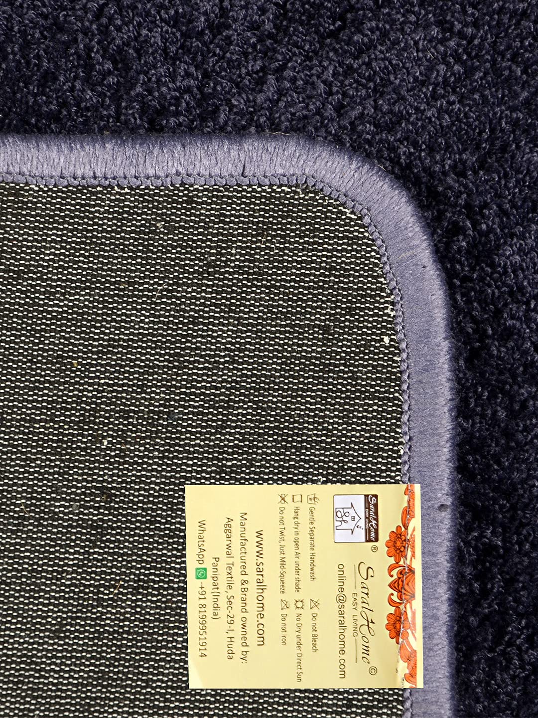 NEO Shaggy Yarn Anti-Skid Bedside Runner | Plush Feel & Slip-Resistant Base - Image 4