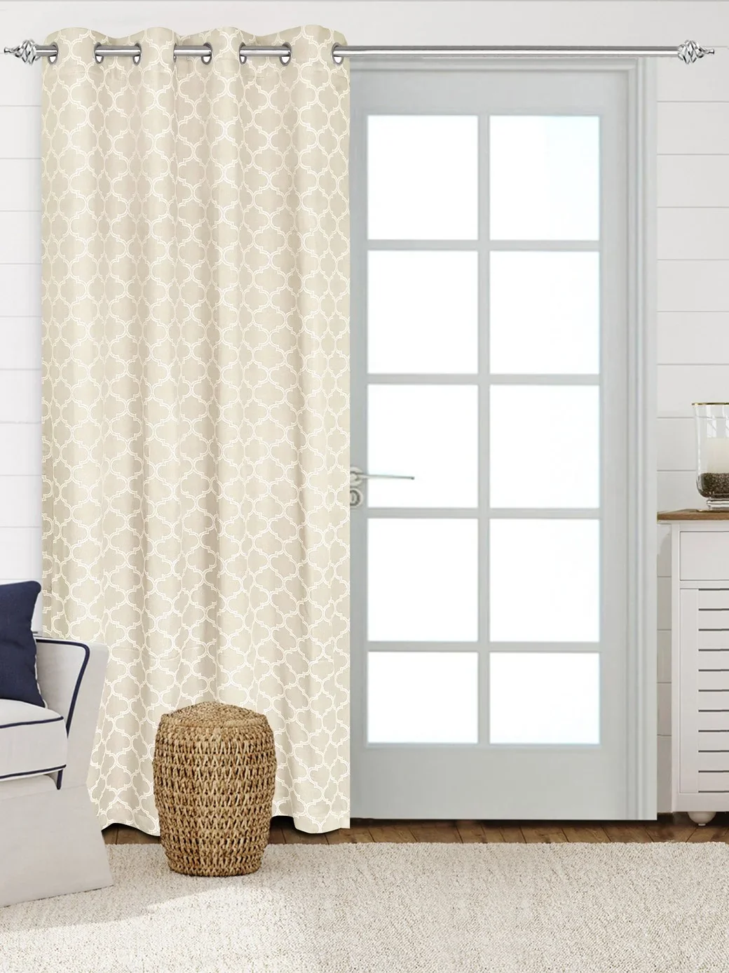 NOOR Cotton Curtains for Living Room | Elegant Drape & Breathable Fabric - Image 3
