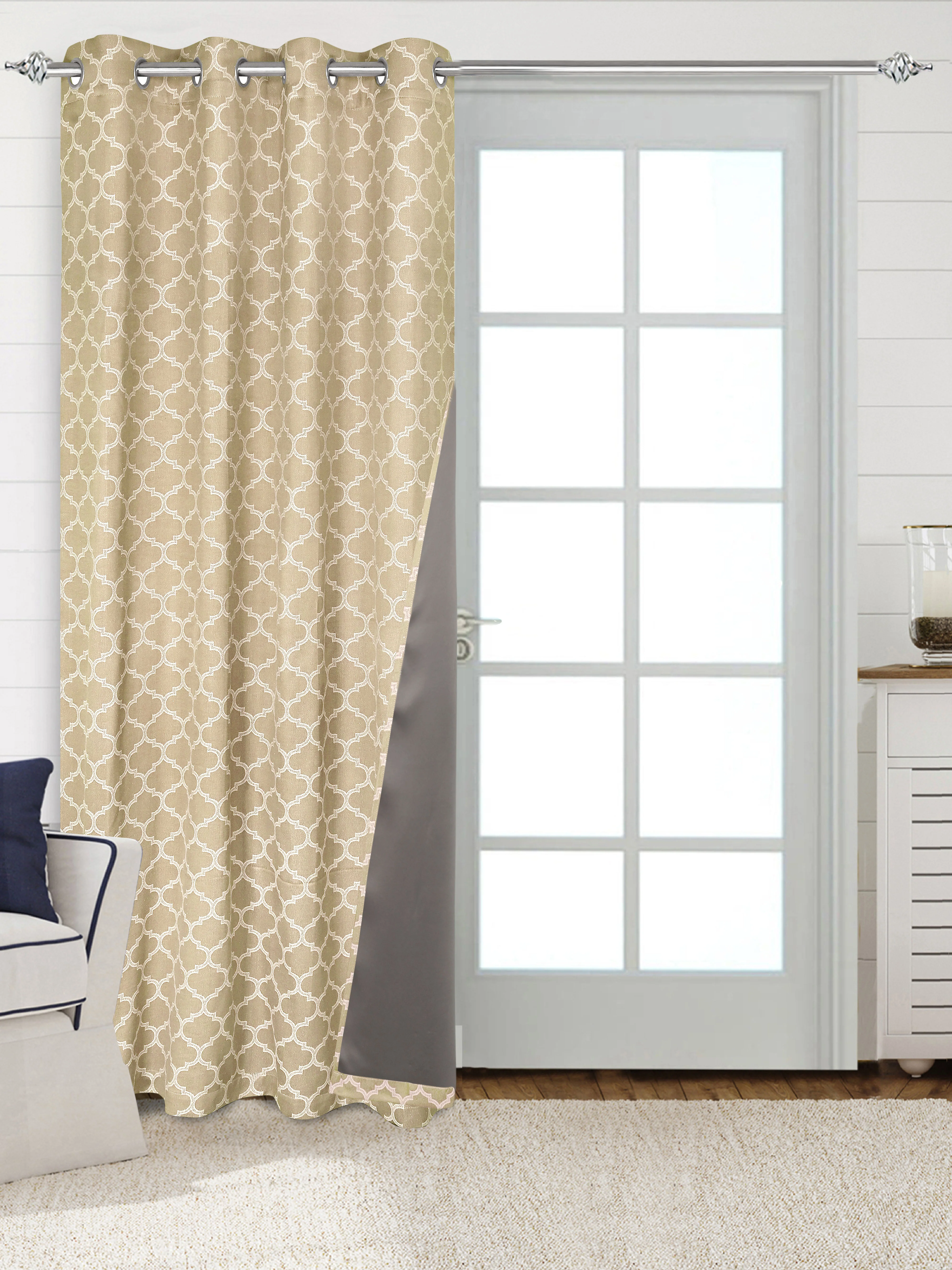 NOOR Cotton Curtains for Living Room | Elegant Drape & Breathable Fabric - Image 11