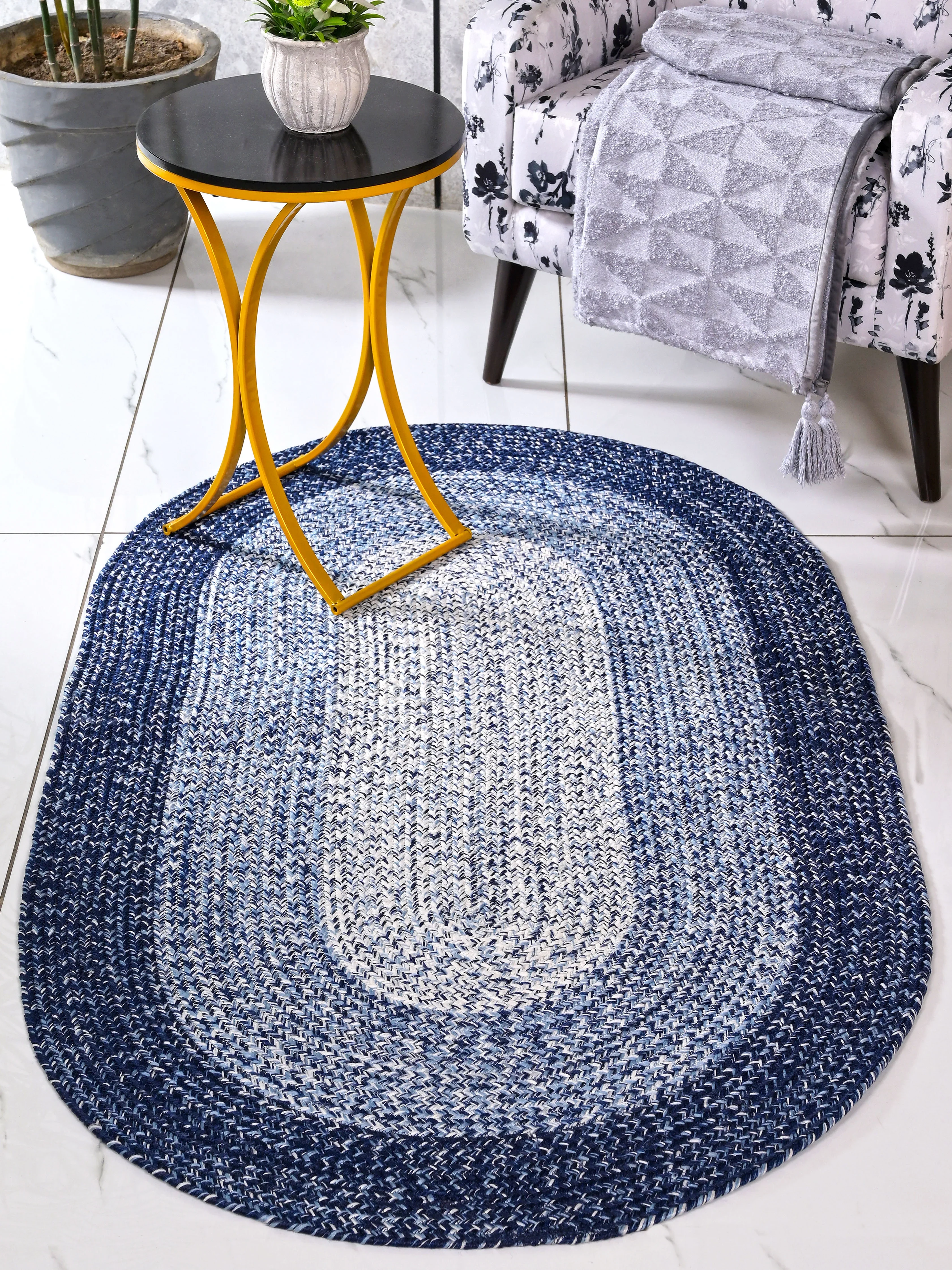 OiC Robust Oval Braided Rug | Heavy-Duty Indoor Outdoor Carpet - Image 7