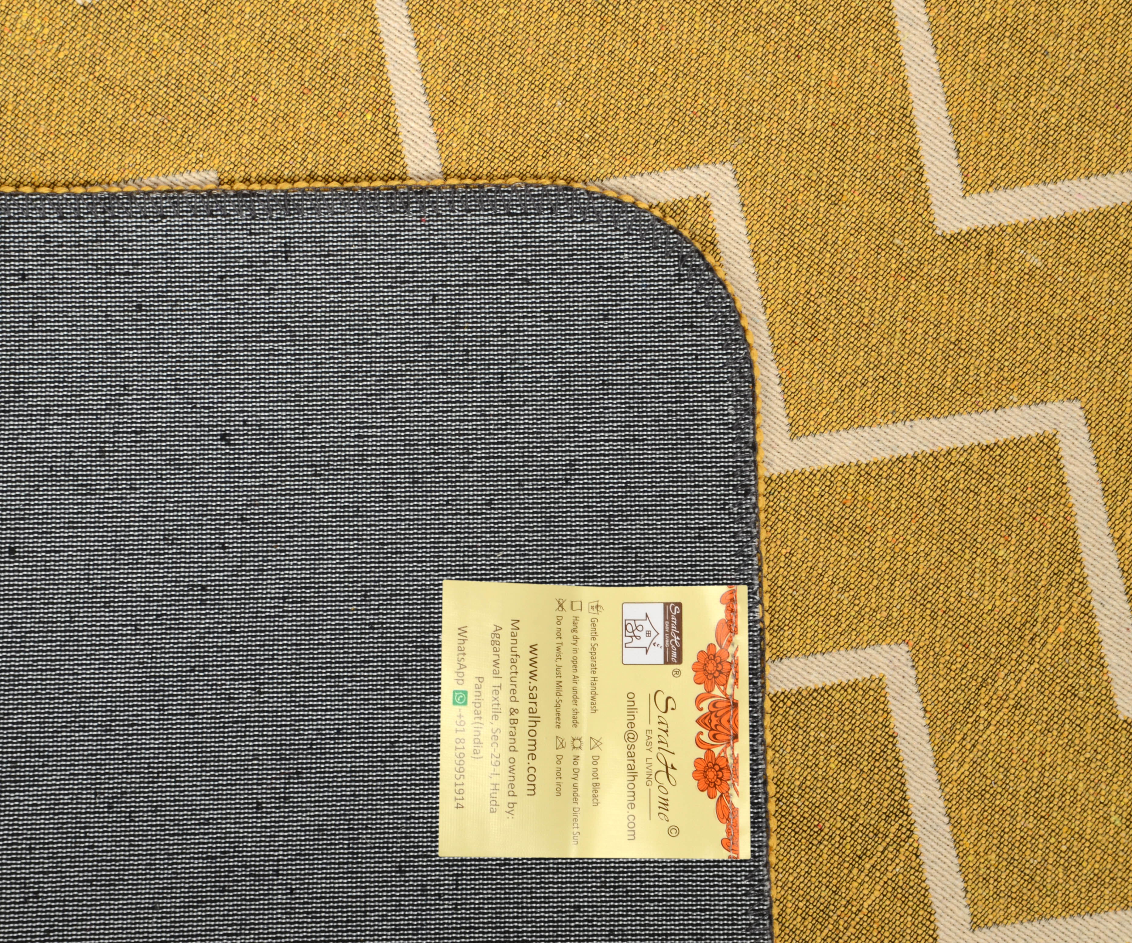 Pause Zig-Zag Cotton Jacquard Runner | Small Multi-Purpose (70x130 cm) - Image 3