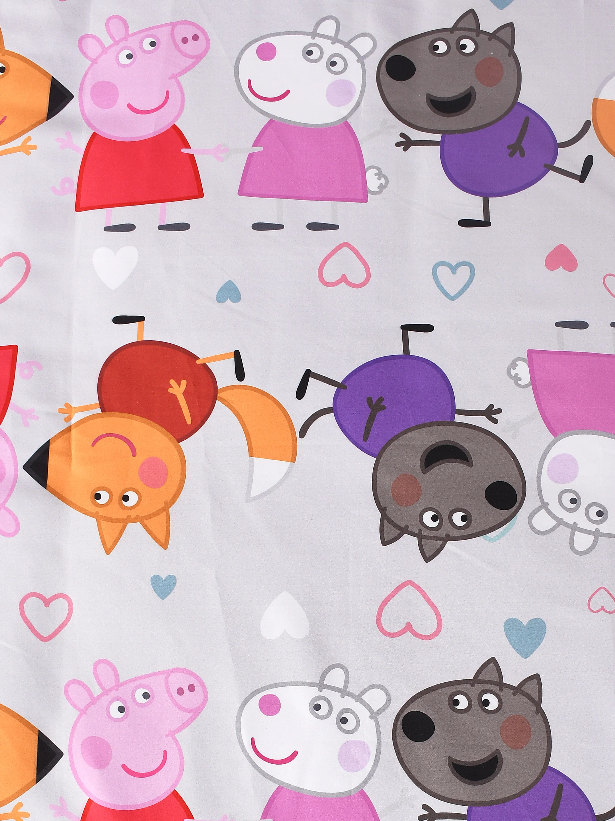 Peppa Pig Cotton Single Bedsheet (60×90 in) with 1 Pillow Cover (17×24 in) - Image 3