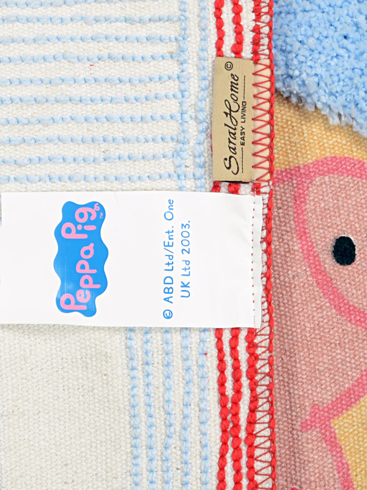 Peppa Pig Kids Mat | Soft Microfiber Comfort & Anti-Slip Base – Turquoise - Image 3