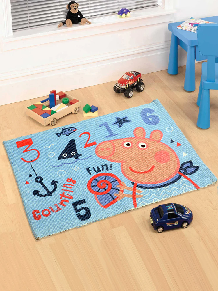 Peppa Pig Multipurpose Rug | Lightweight Cotton & Easy Maintenance - Image 6