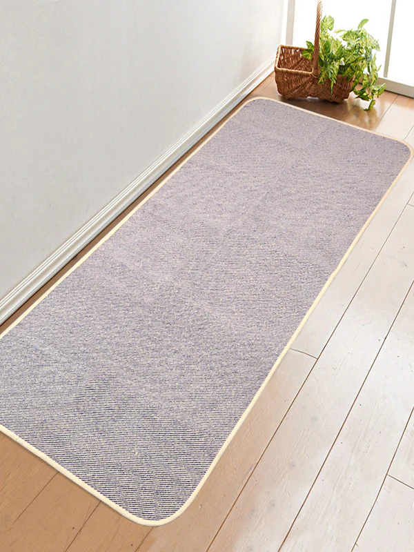 Plain Solid Cotton Anti-Slip Yoga Mat | Polyester Backing | Cushion Comfort - Image 11