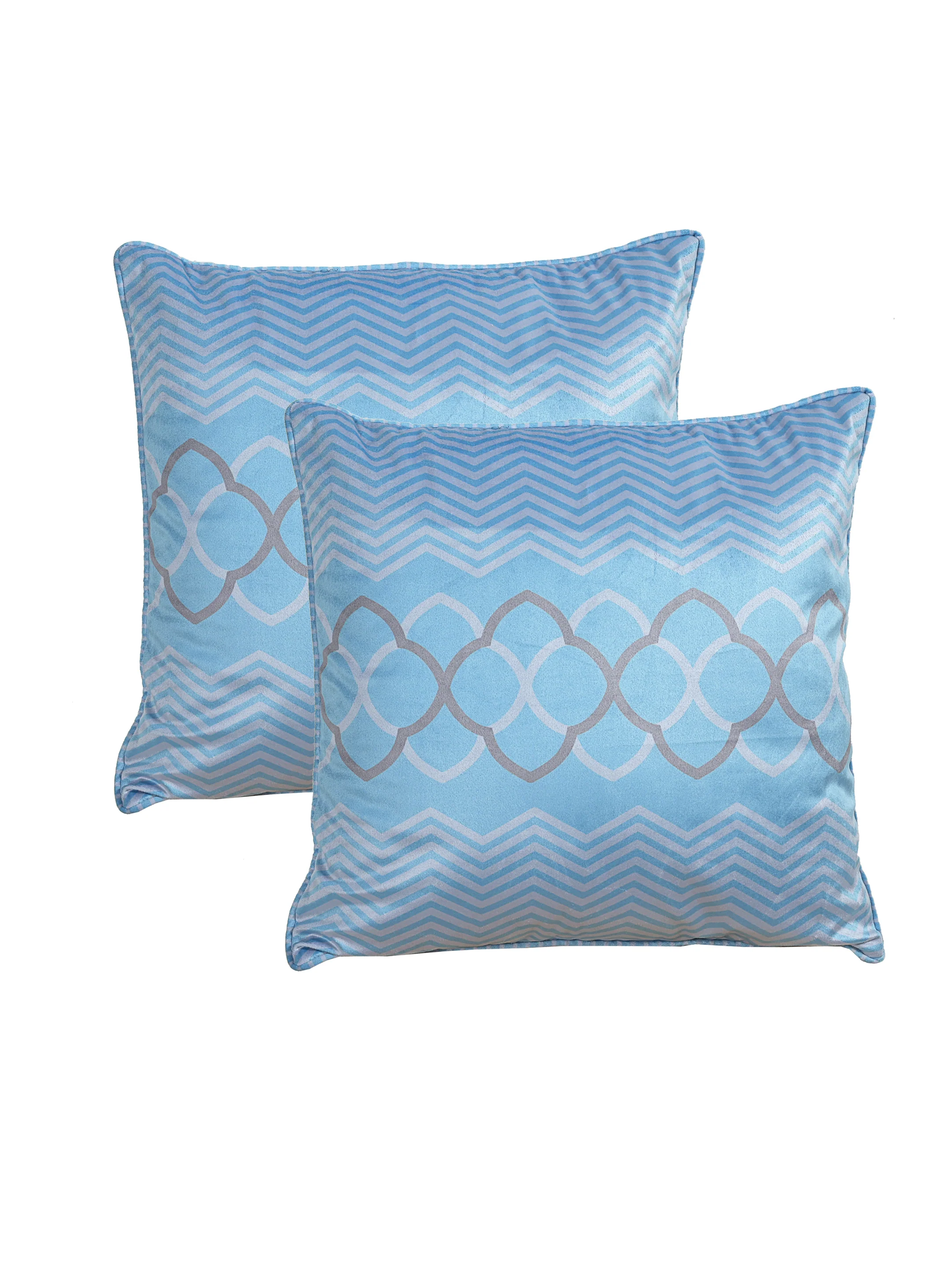 Quiet Space Velvet Cushion Covers | Digital Print | Set of 2