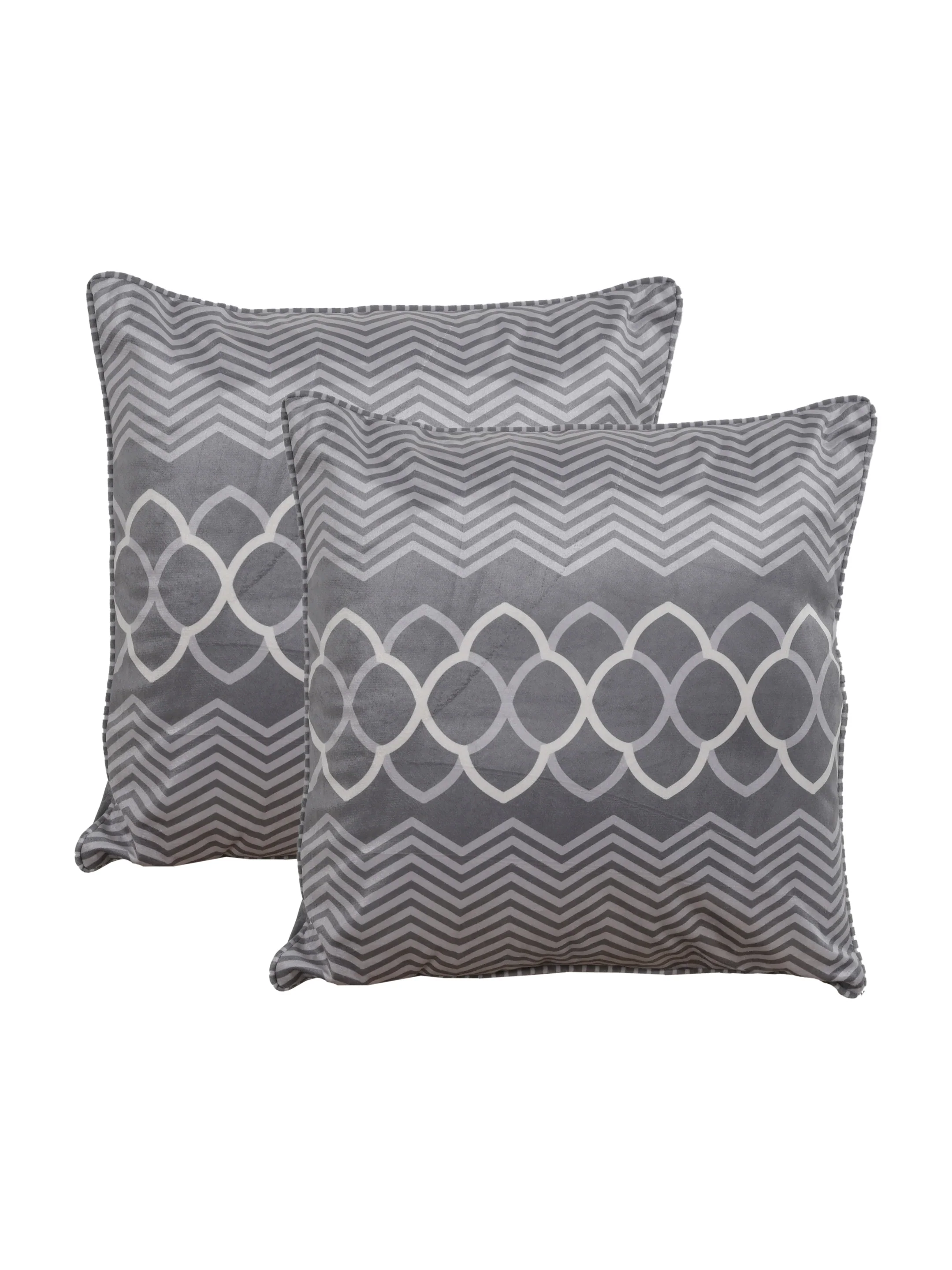 Quiet Space Velvet Cushion Covers | Digital Print | Set of 2 - Image 7