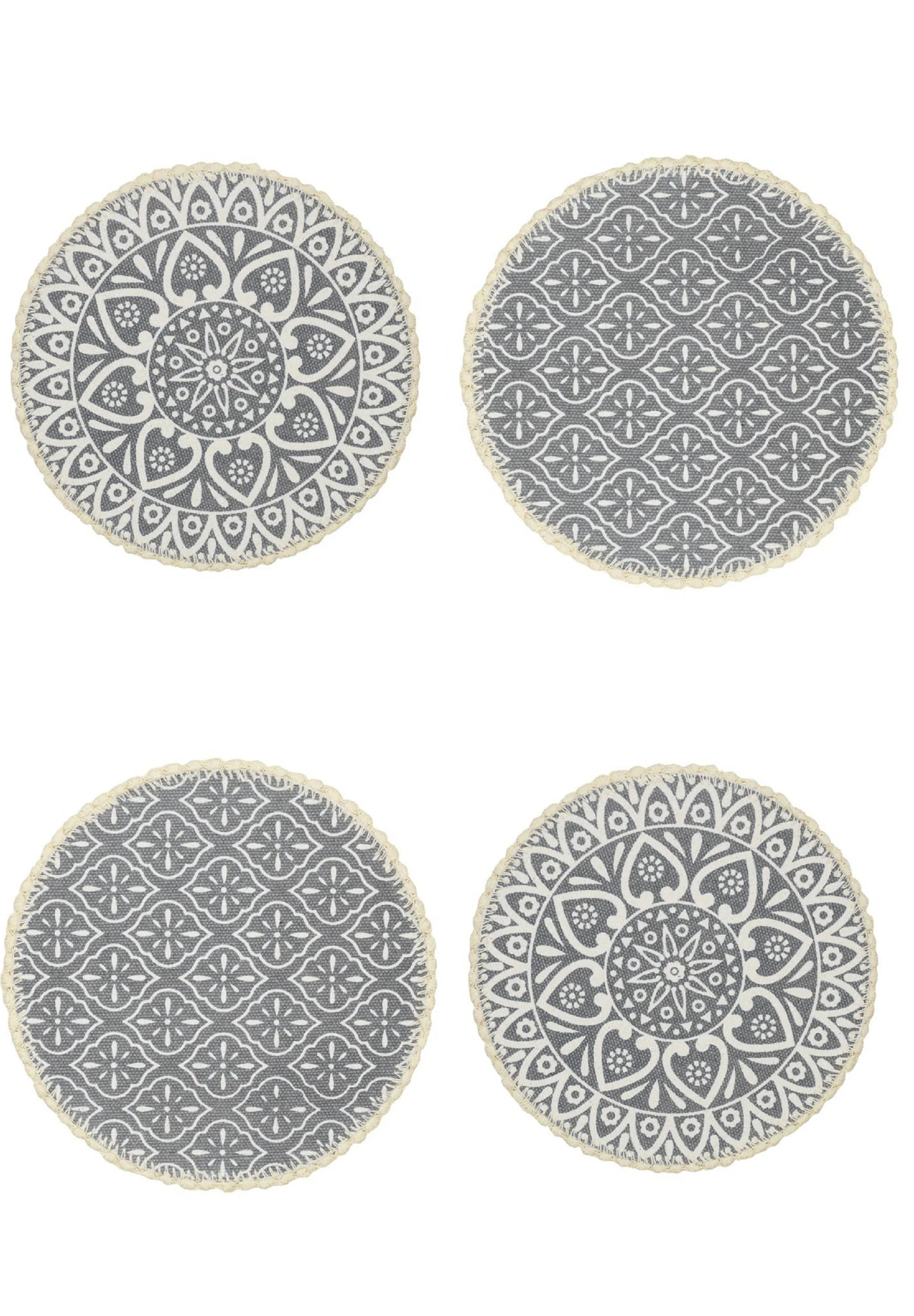 Crochet Round Table Mat with Fringe Edges | Handmade Anti-Skid Decorative Piece - Image 31
