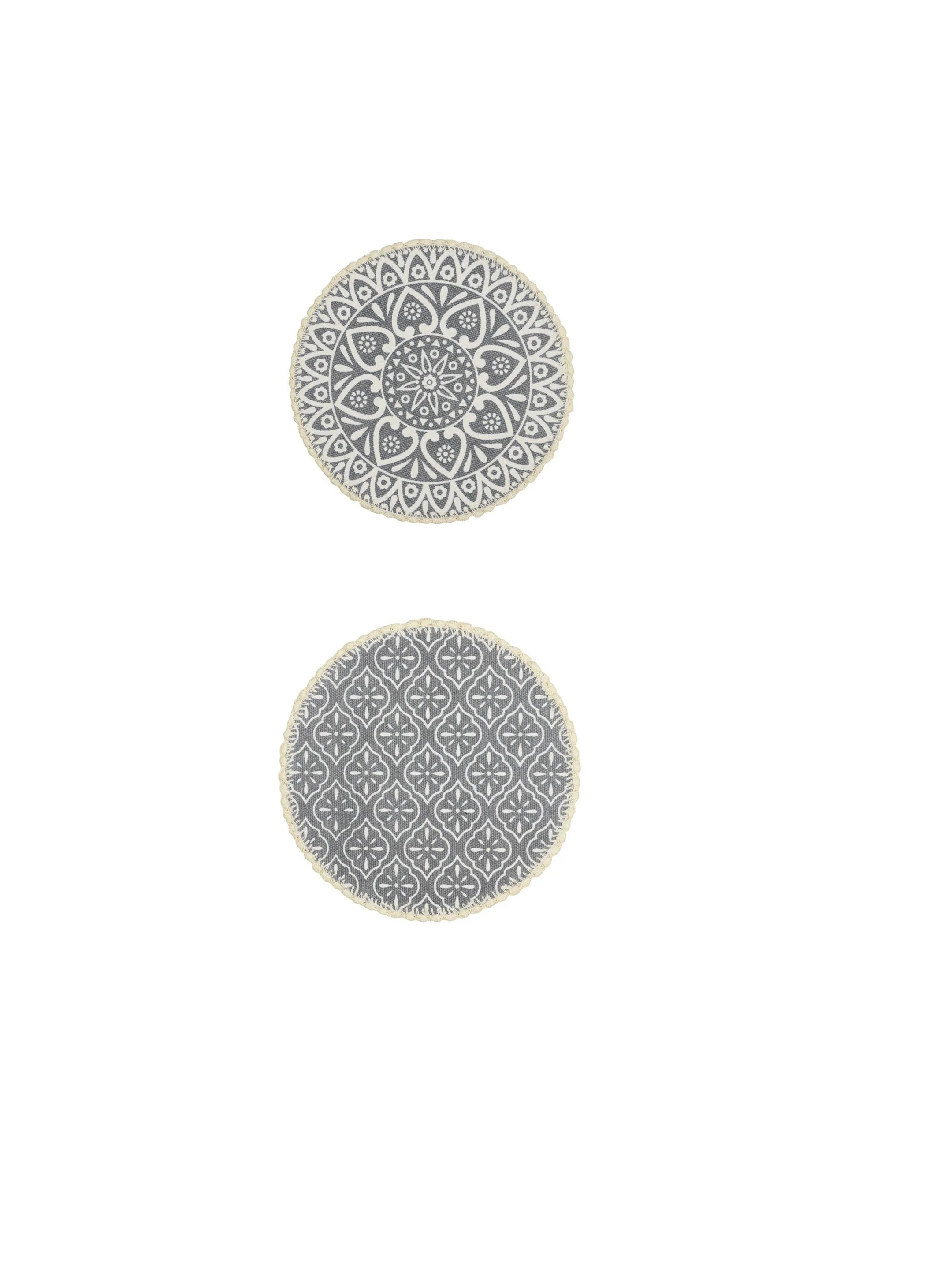Crochet Round Table Mat with Fringe Edges | Handmade Anti-Skid Decorative Piece - Image 32