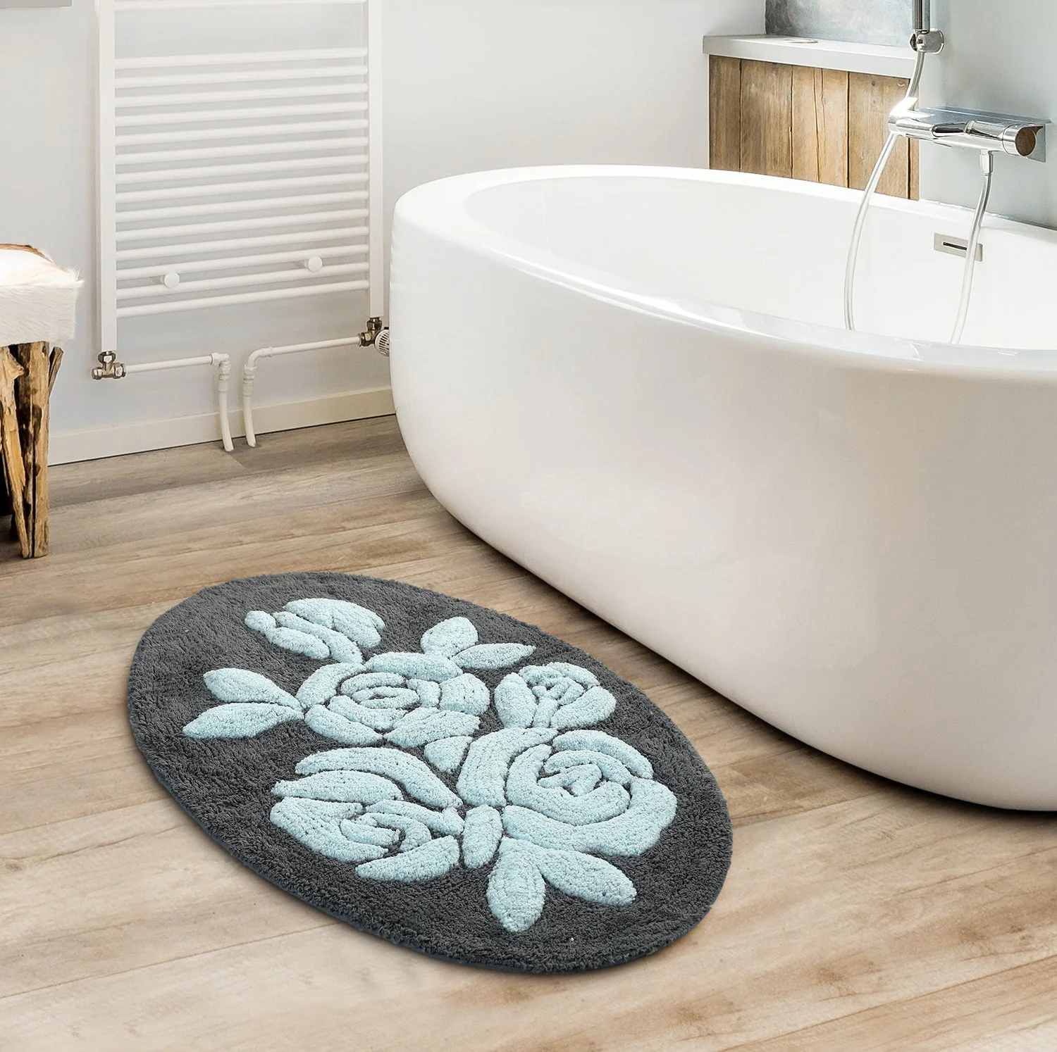 ROSA Oval Soft Bathmat | 50x80 cm, Plush & Anti-Skid - Image 12