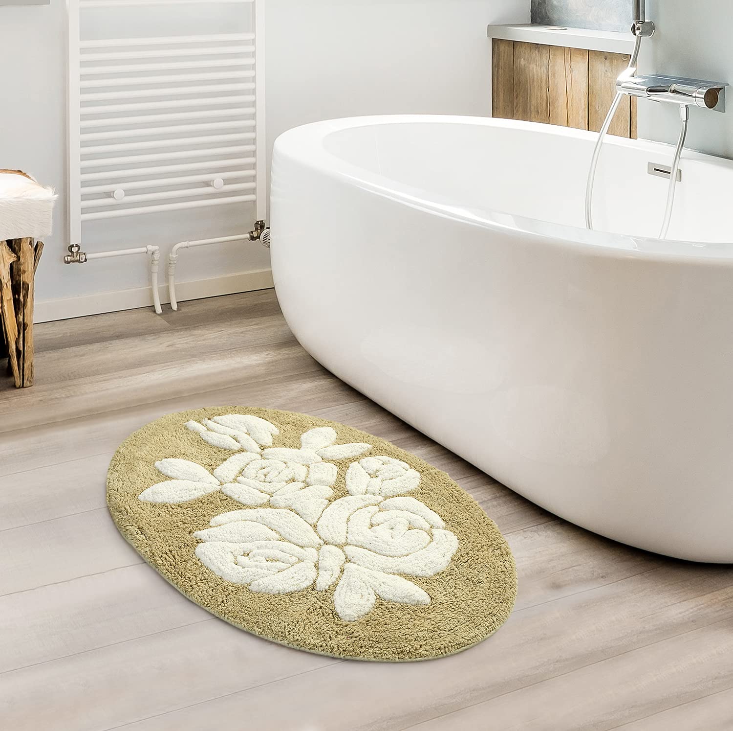 ROSA Oval Soft Bathmat | 50x80 cm, Plush & Anti-Skid - Image 7