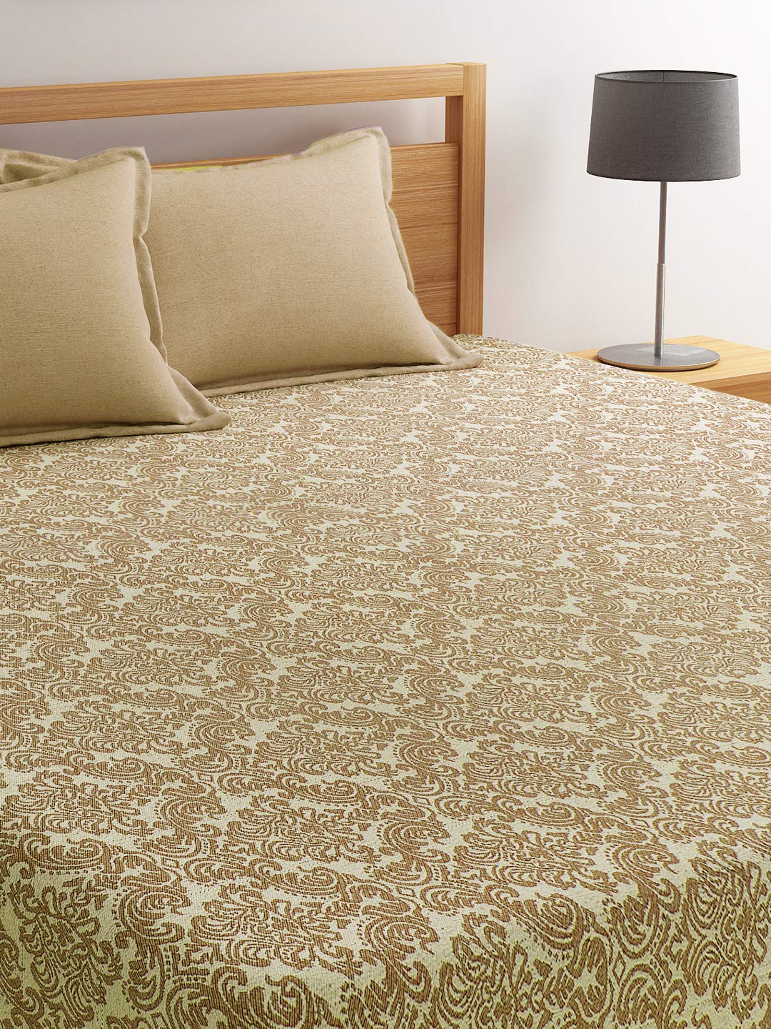 Royalty Handwoven Cotton Bed Cover Set – Rich Damask Weave | Regal Appeal - Image 5