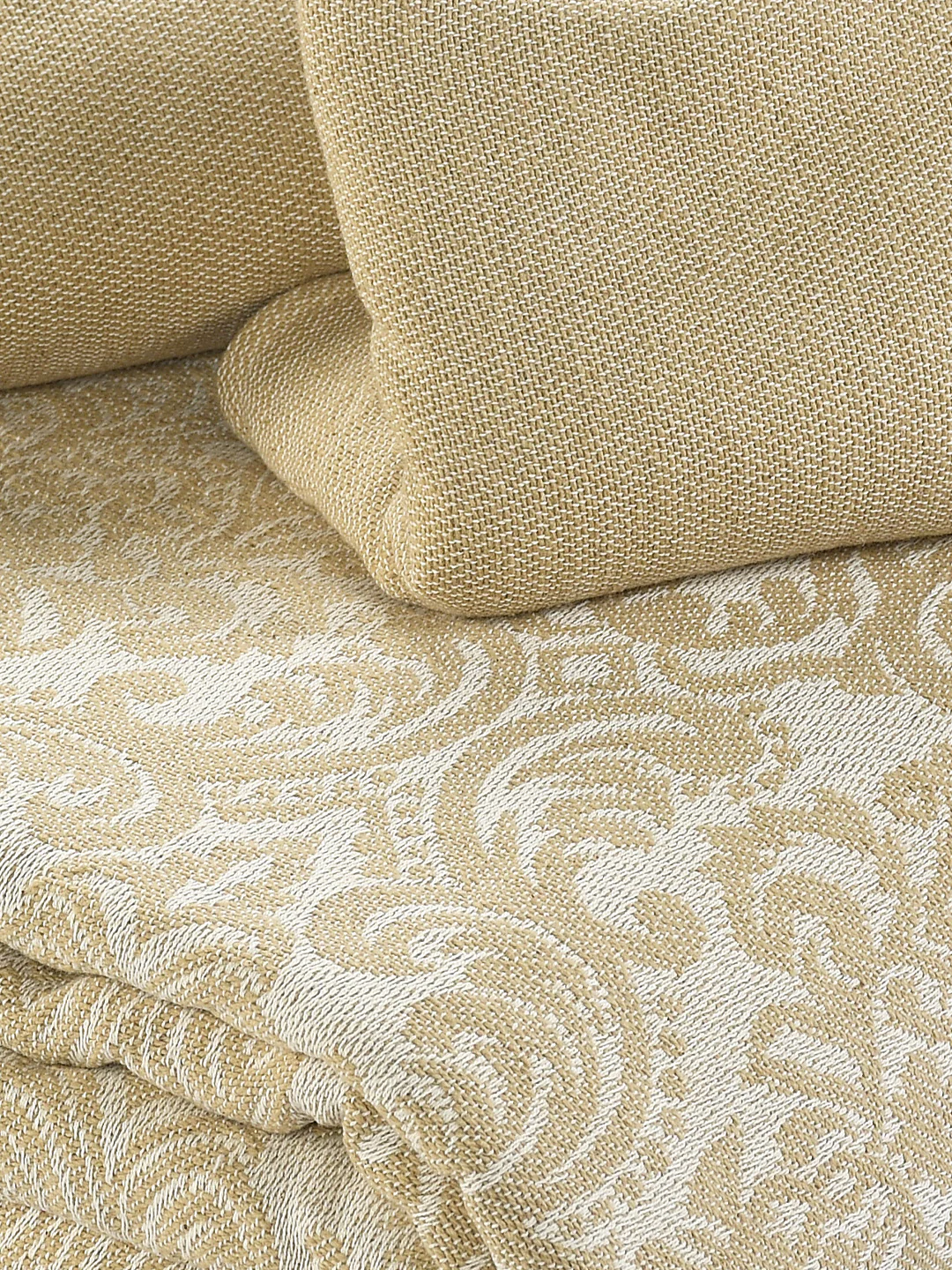 Royalty Handwoven Cotton Bed Cover Set – Rich Damask Weave | Regal Appeal - Image 6