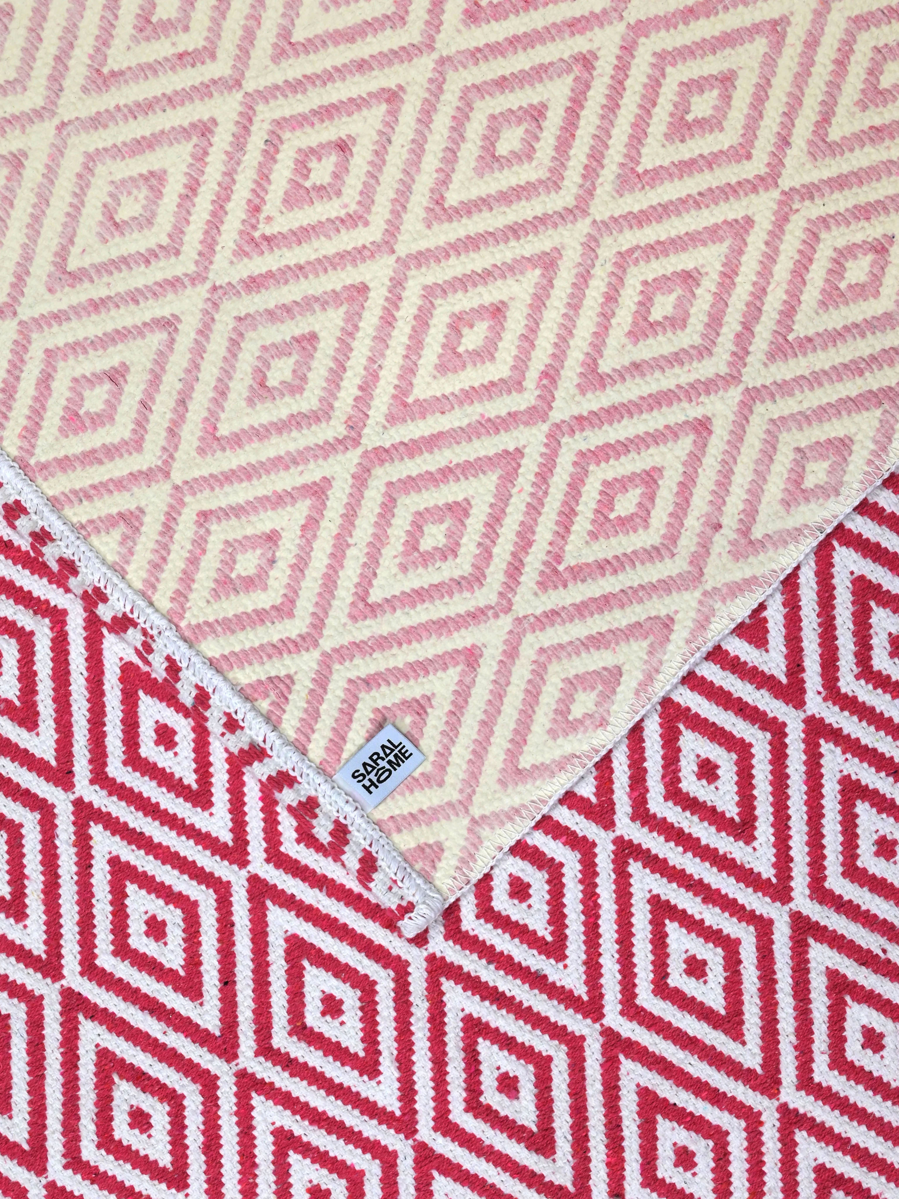 Diamond Cotton Printed Rug - Image 25