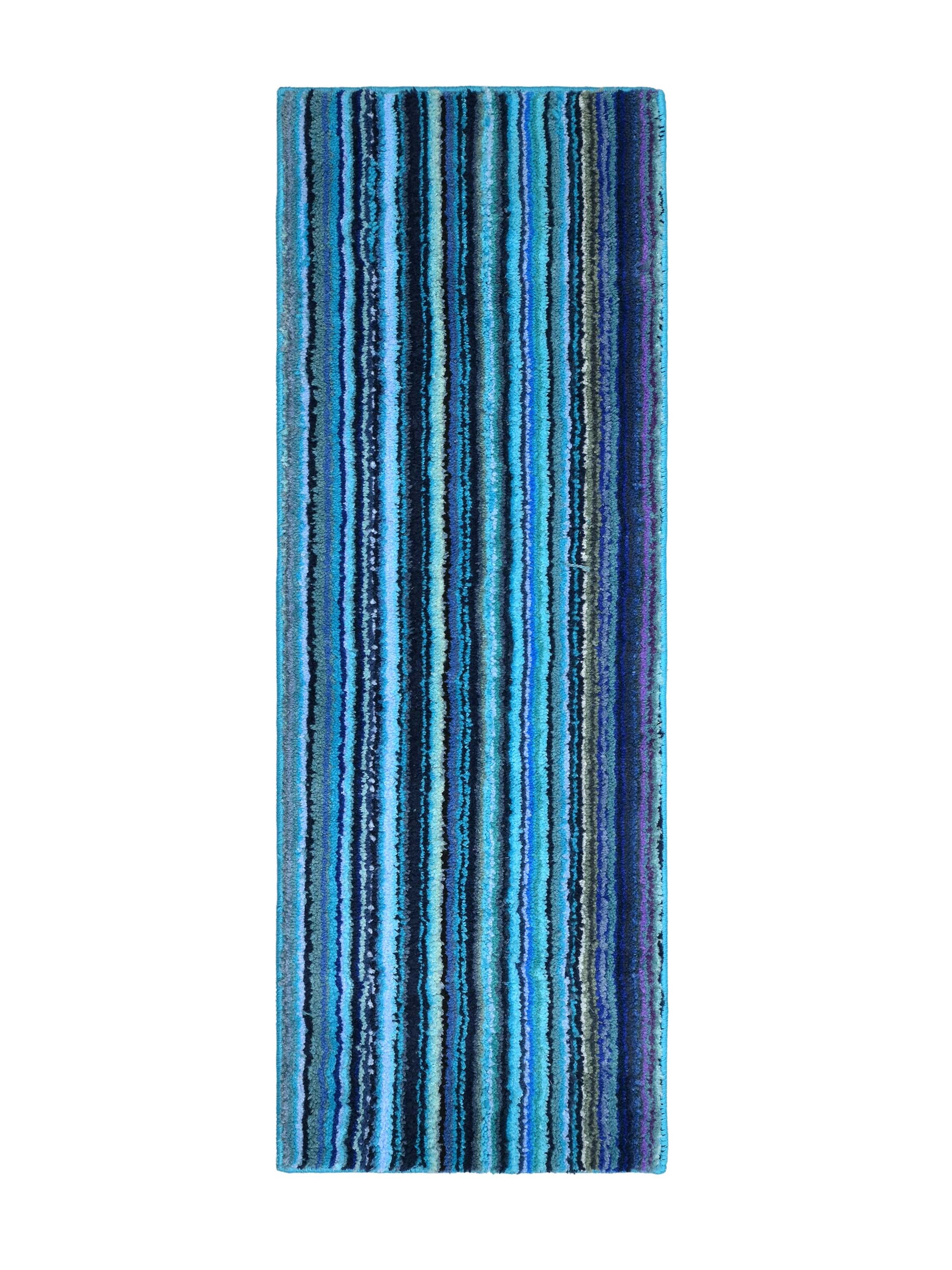 VIBE Microfiber Striped Runner | Anti-Skid Backing | Modern Design