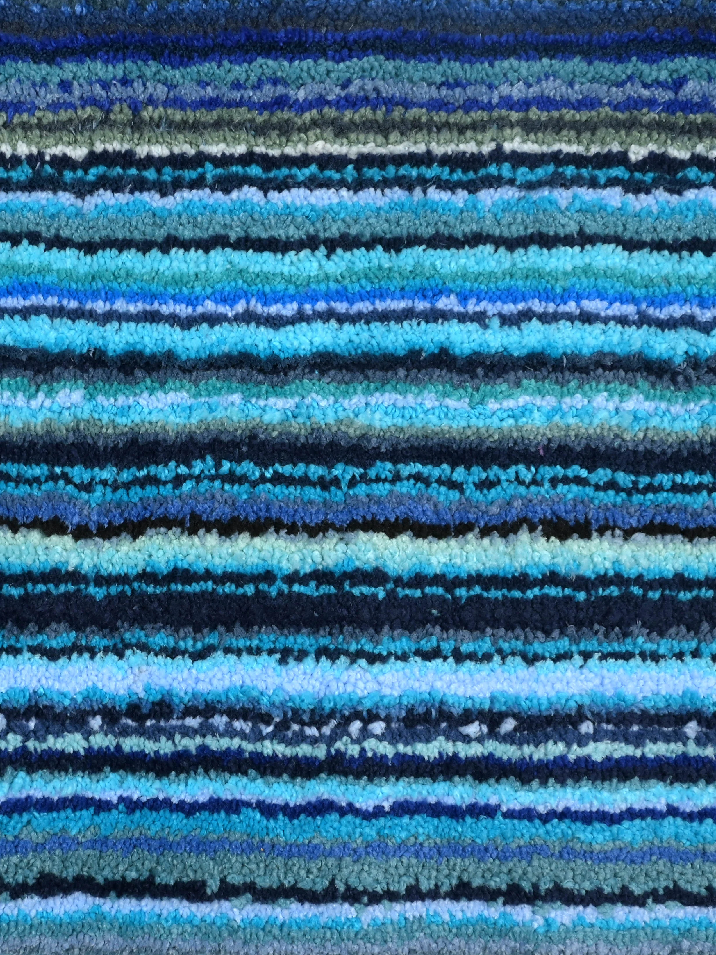 VIBE Microfiber Striped Runner | Anti-Skid Backing | Modern Design - Image 2