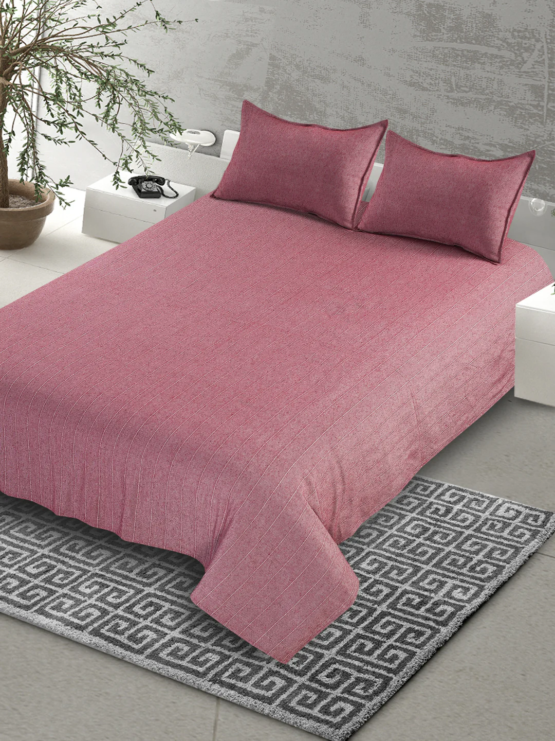 Sansaar Chawla Handwoven Cotton Bed Cover Set – Traditional Woven Detailing - Image 3