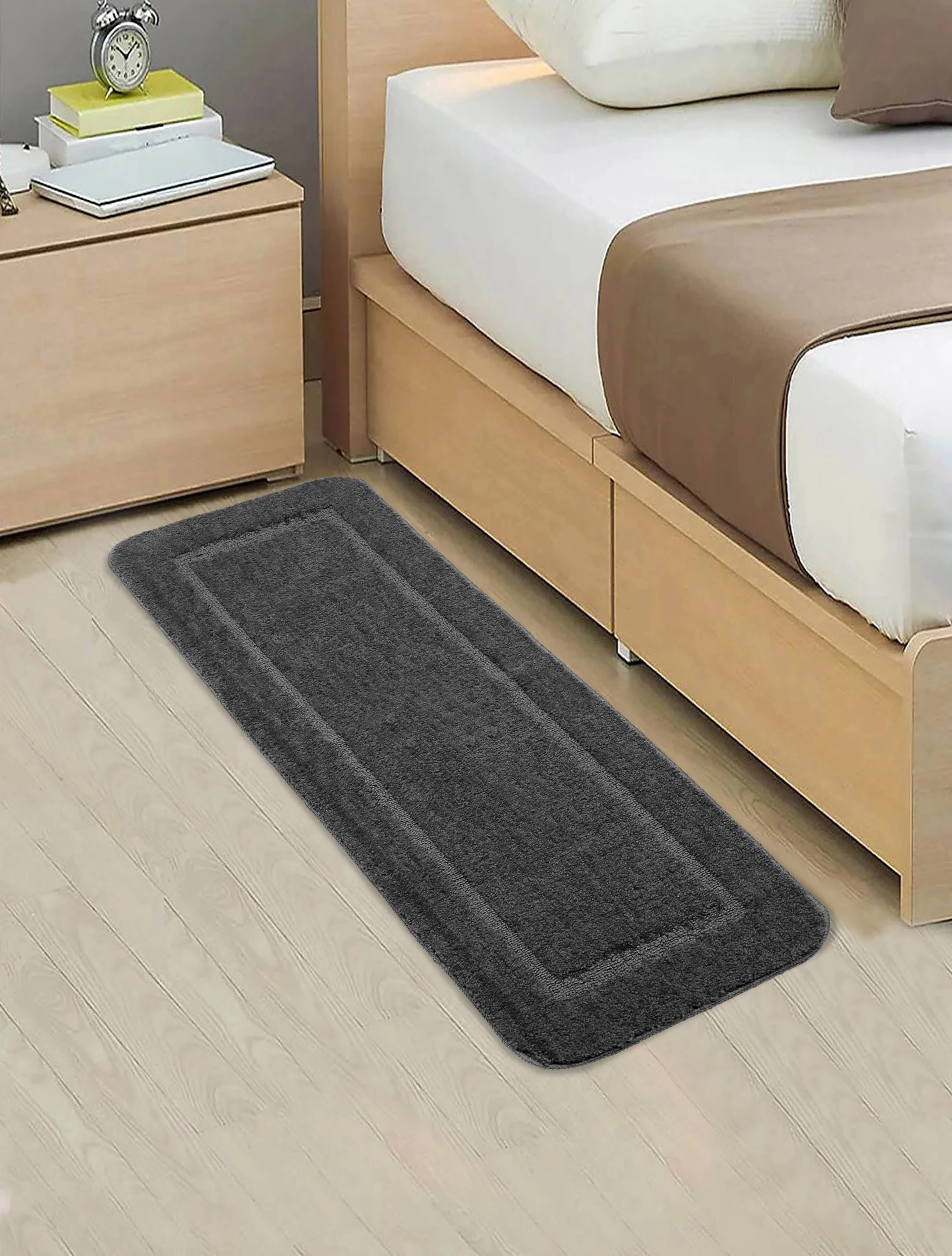 Soft Anti-Slip Bathmat with Good Morning Print | Water Absorbent, Washable & Quick Dry Mat - Image 10