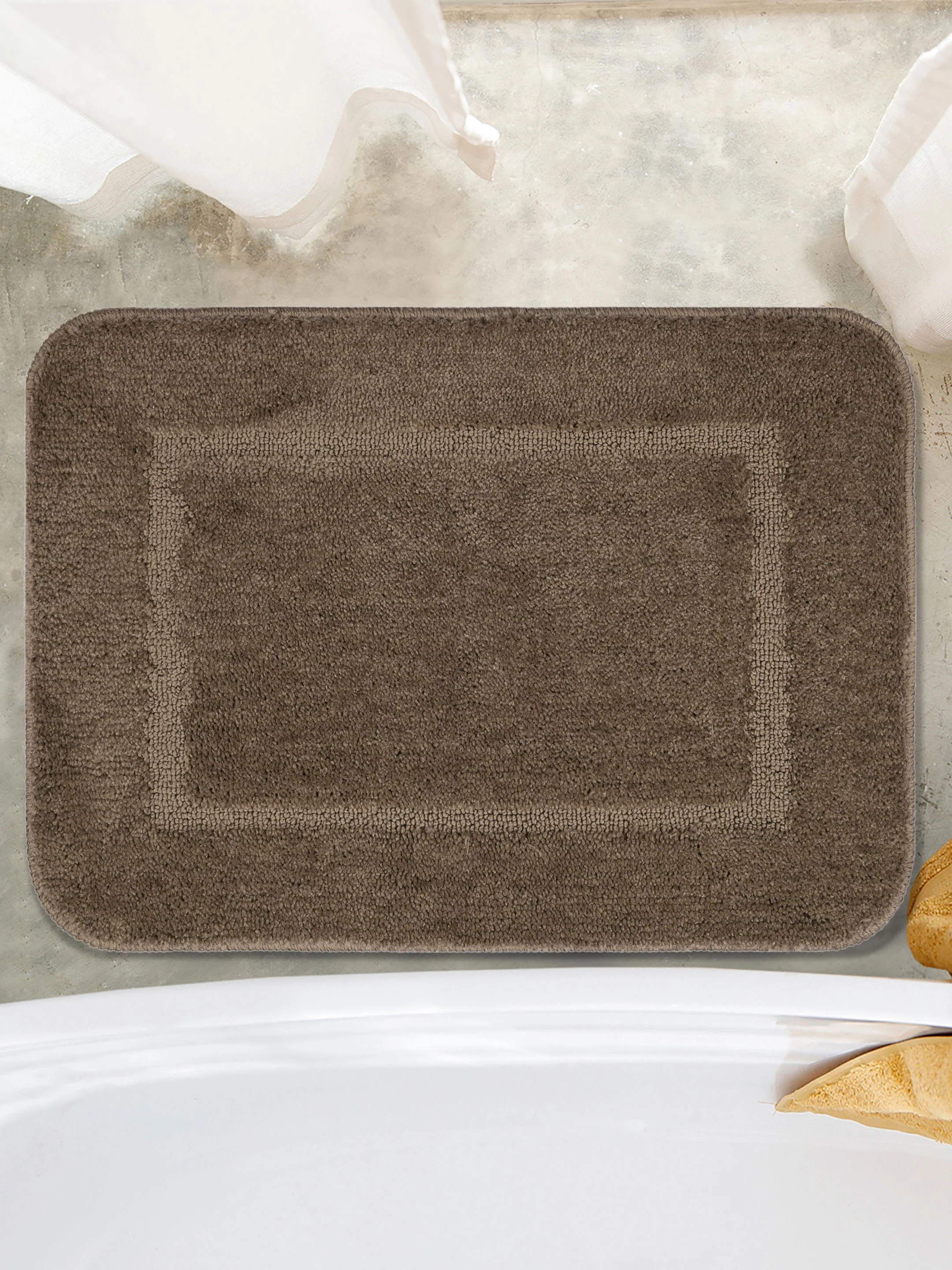 Soft Anti-Slip Bathmat with Good Morning Print | Water Absorbent, Washable & Quick Dry Mat - Image 14
