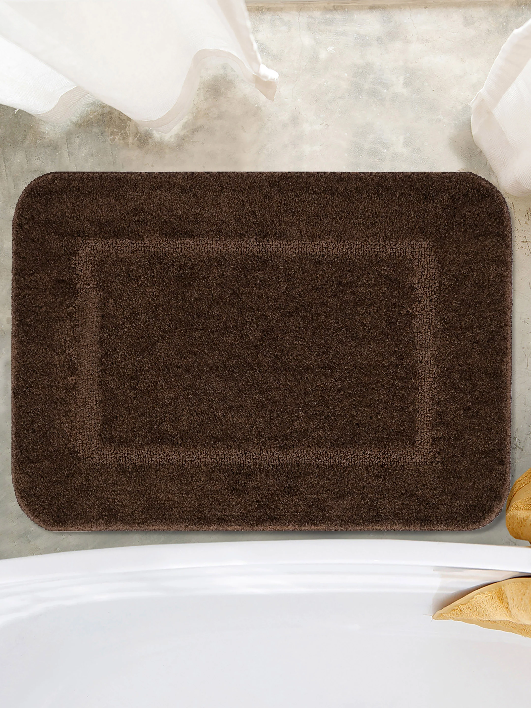 Soft Anti-Slip Bathmat with Good Morning Print | Water Absorbent, Washable & Quick Dry Mat - Image 20