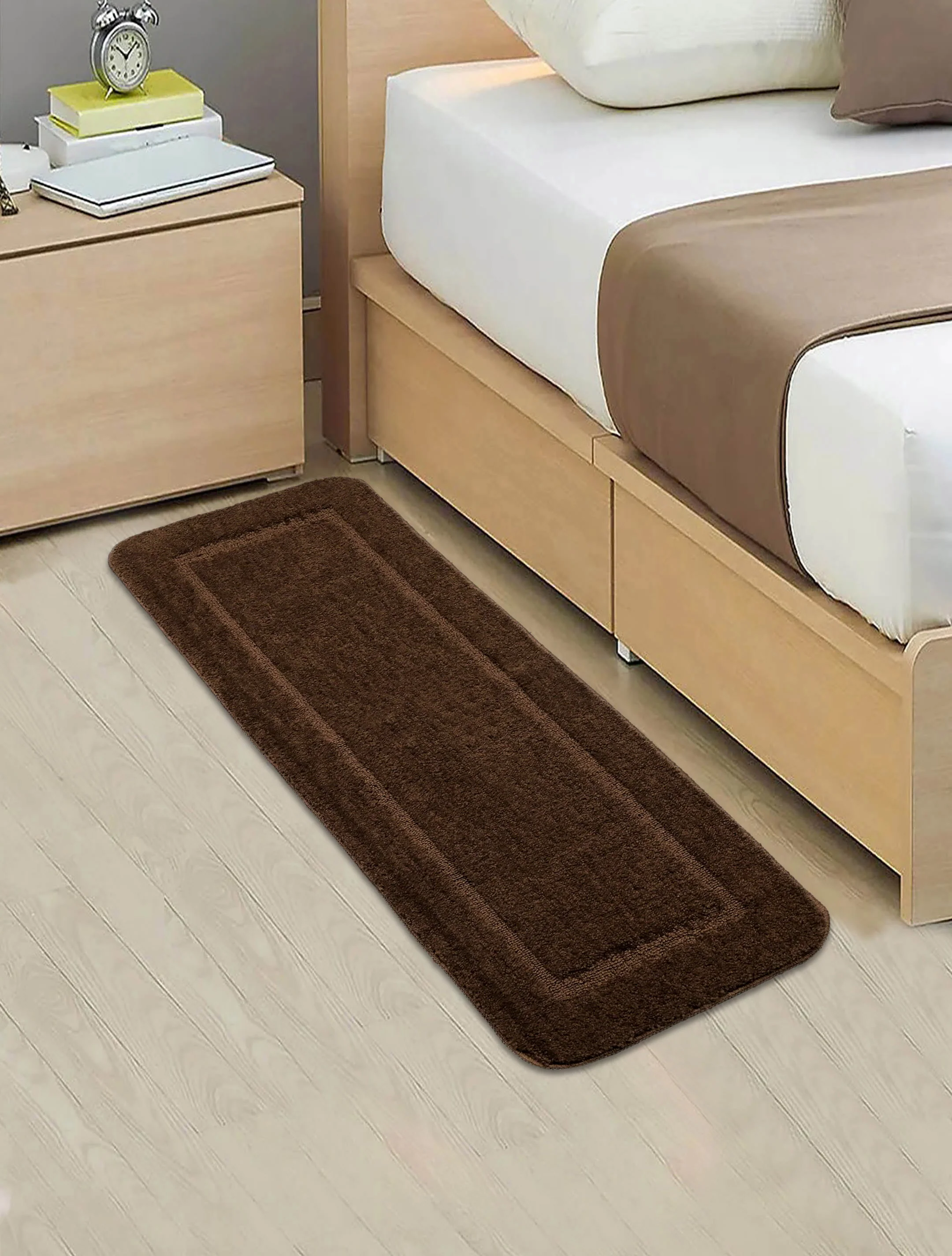 Soft Anti-Slip Bathmat with Good Morning Print | Water Absorbent, Washable & Quick Dry Mat - Image 22